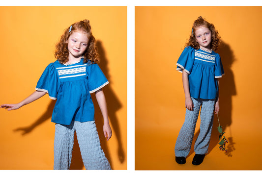 Out of the Blue fashion editorial