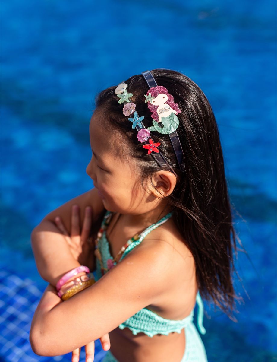 Lilies & Roses Mermaid Pearlized Headband