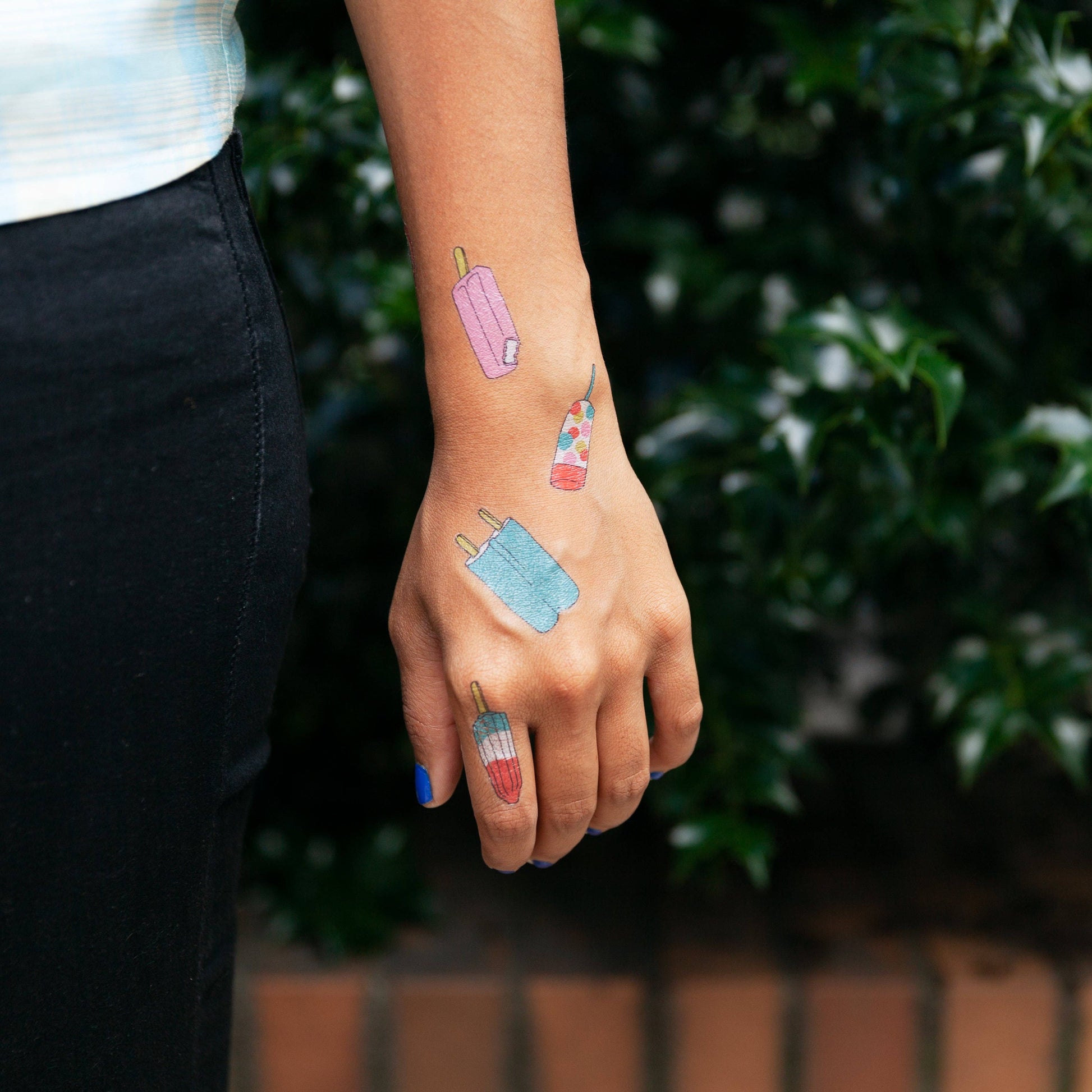 Tattly - Popsicles Tattoo Pair