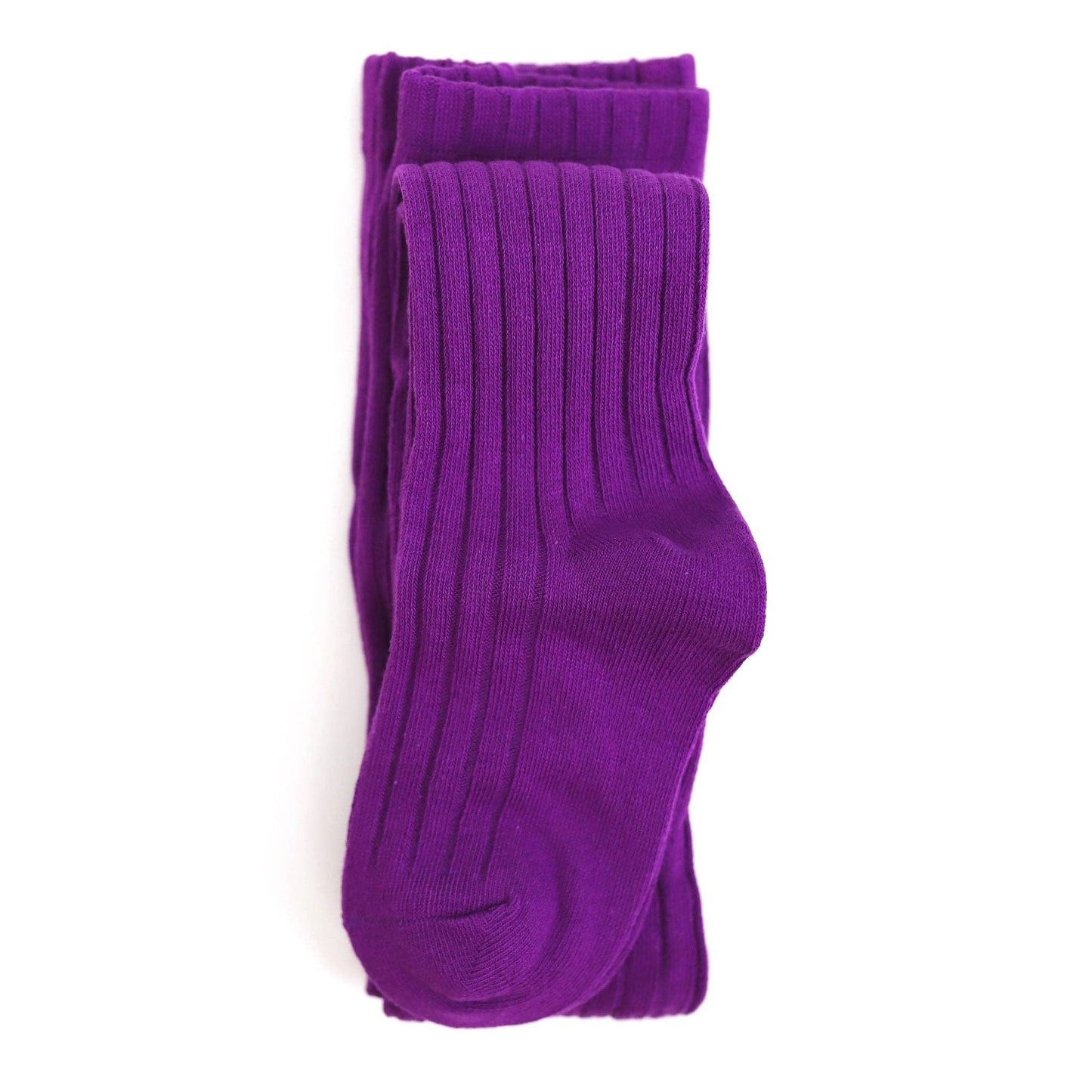 Ribbed tights in violet
