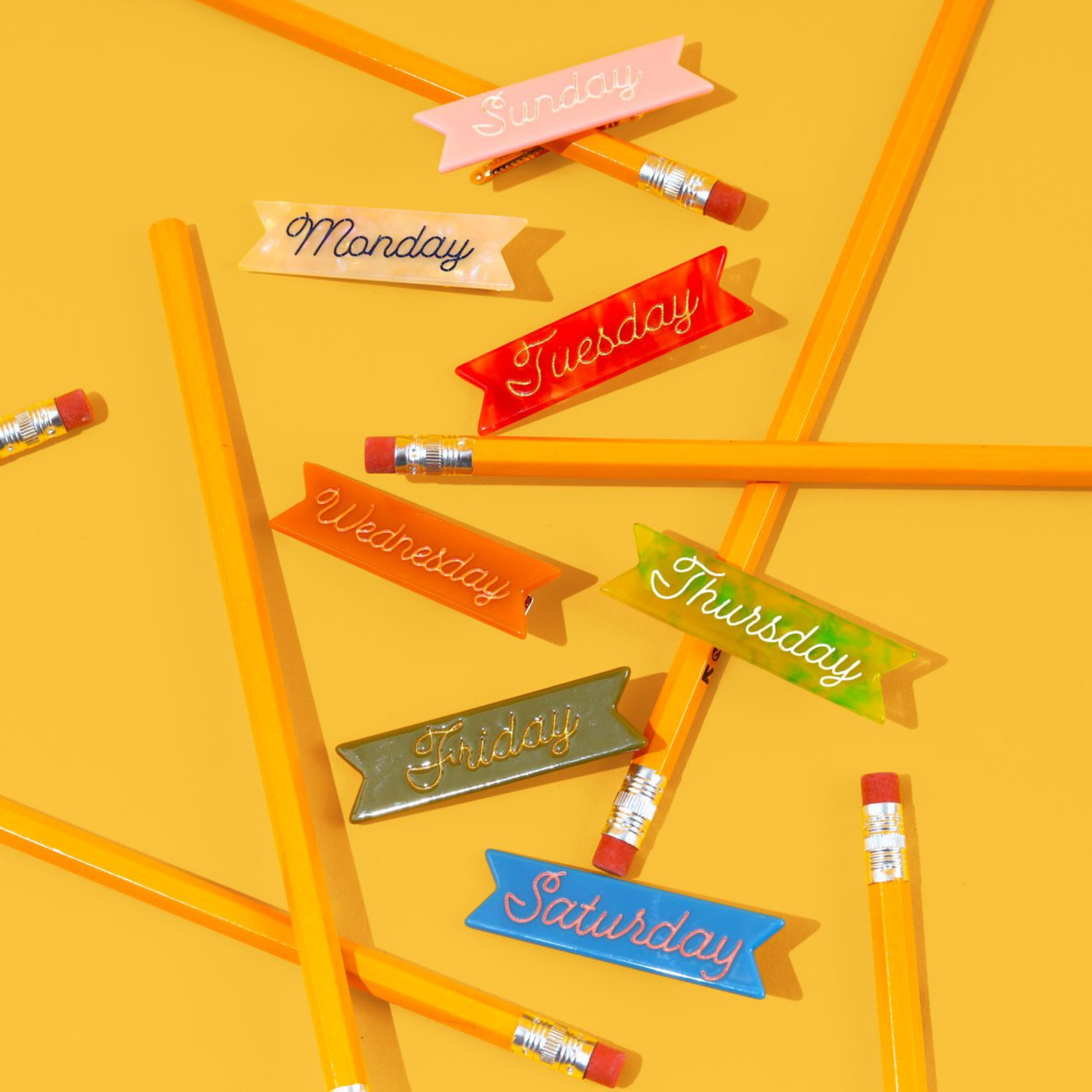 Eugenia - Days of the Week Hair Clips for Kids - Cute Fun Gifts