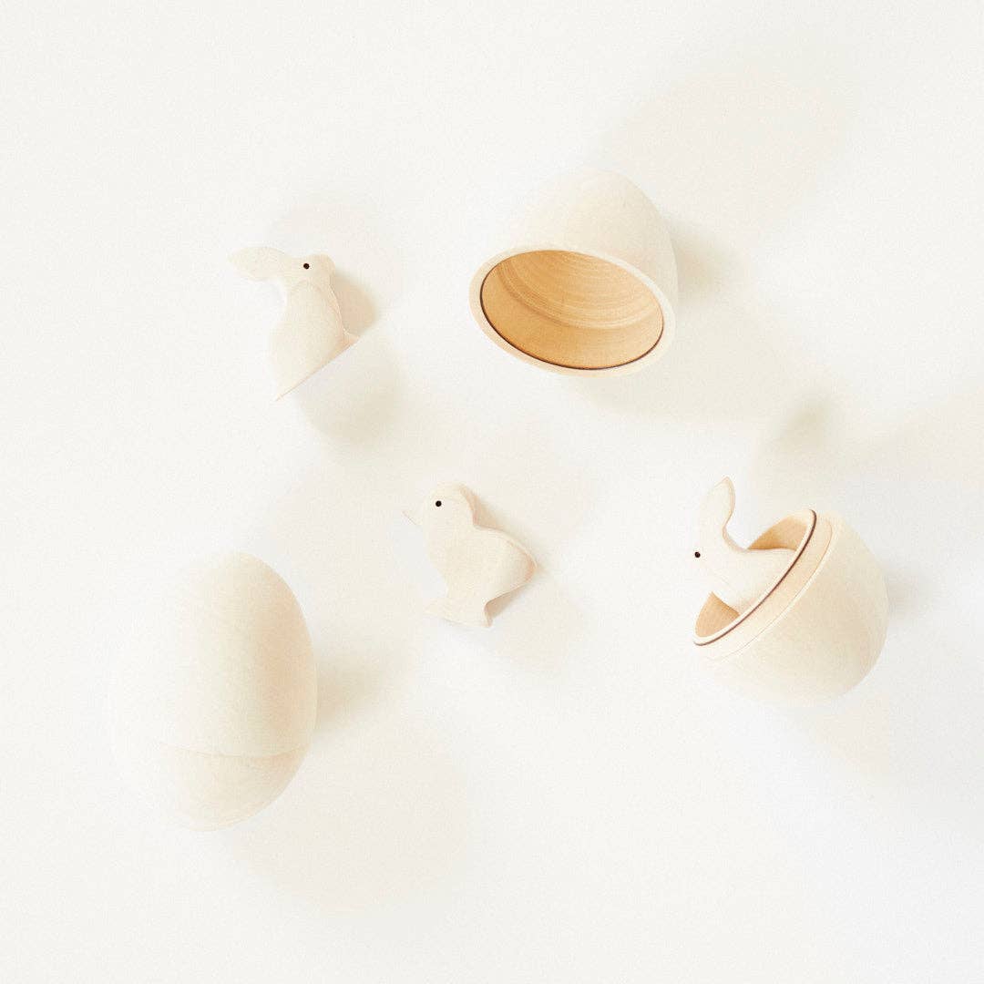 Sarah’s Silks - Wooden Baby Bunny