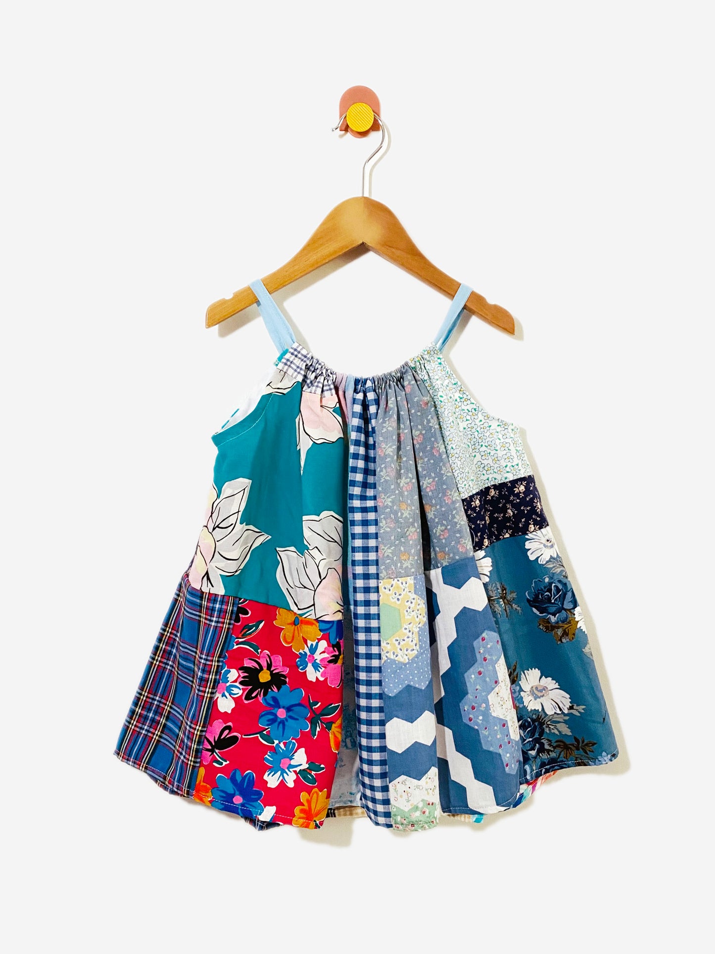 handmade patchwork swing dress / 4Y