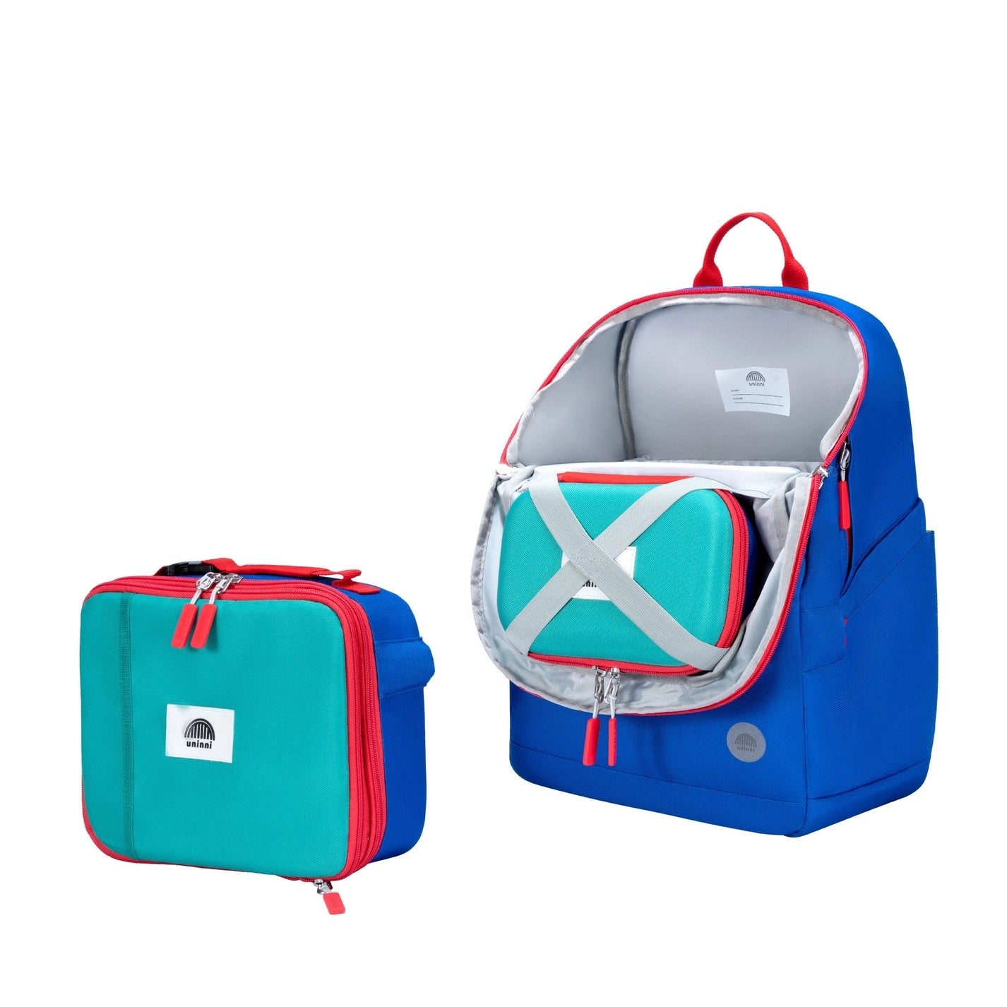 Uninni Arden Pencil Case - Blue Color Block