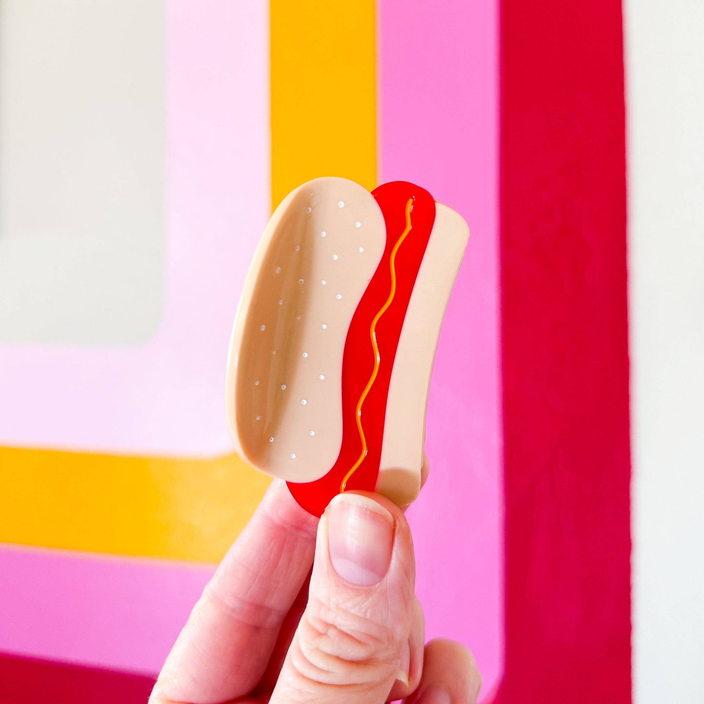 Jenny Lemons Mini Hot Dog Hair Claw