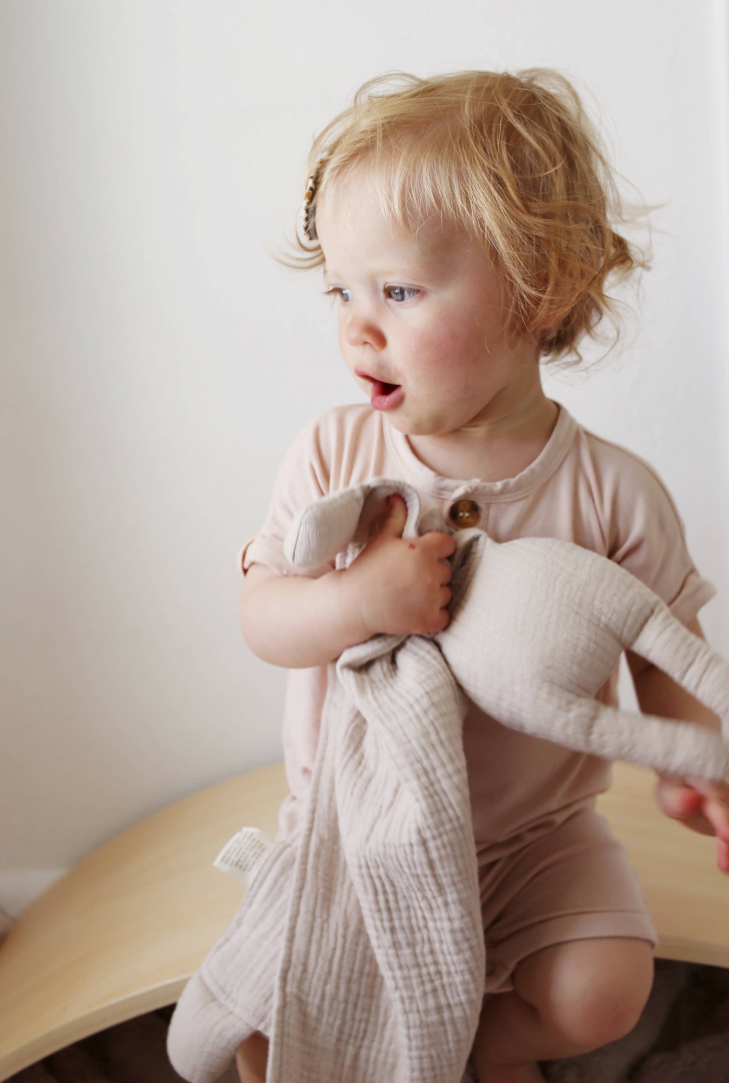 Marlowe & Co Natural Sand Bunny Lovey Blanket