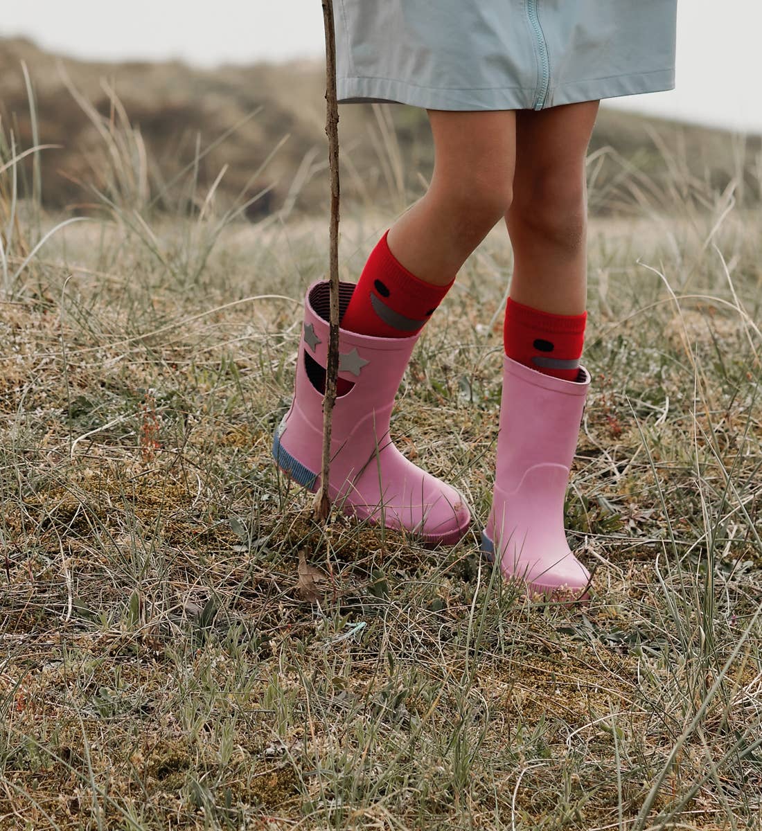 Knee High Socks - Red/Pink