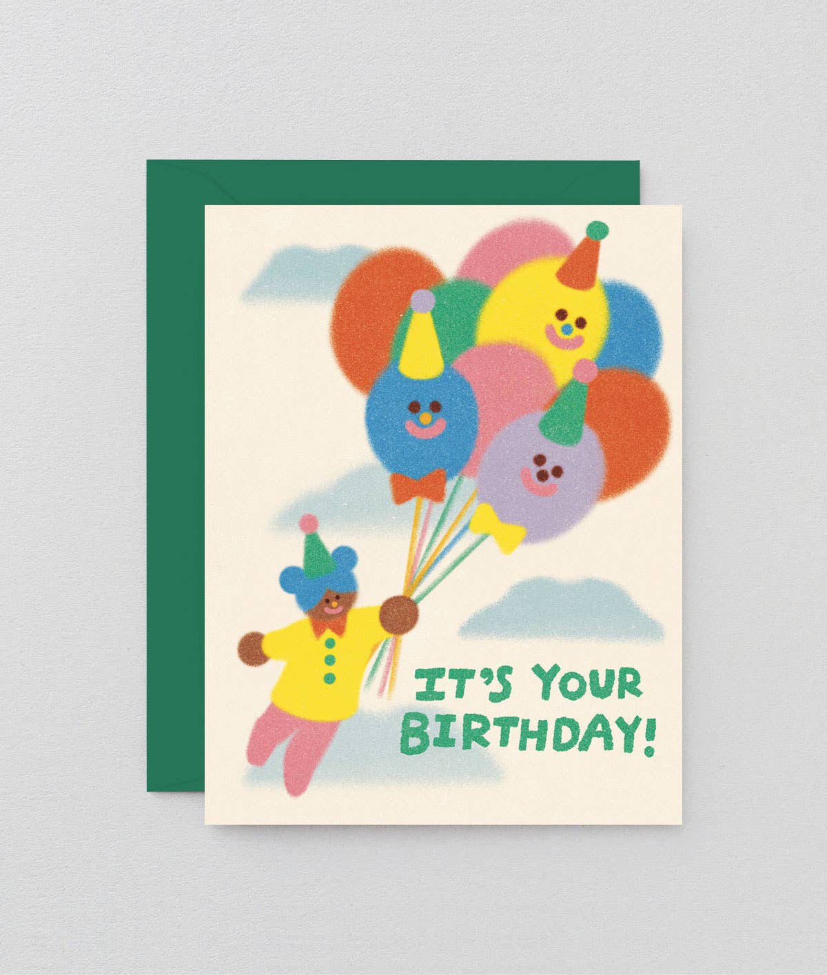 Wrap - 'It's Your Birthday Balloons' Kids Birthday Greetings Card