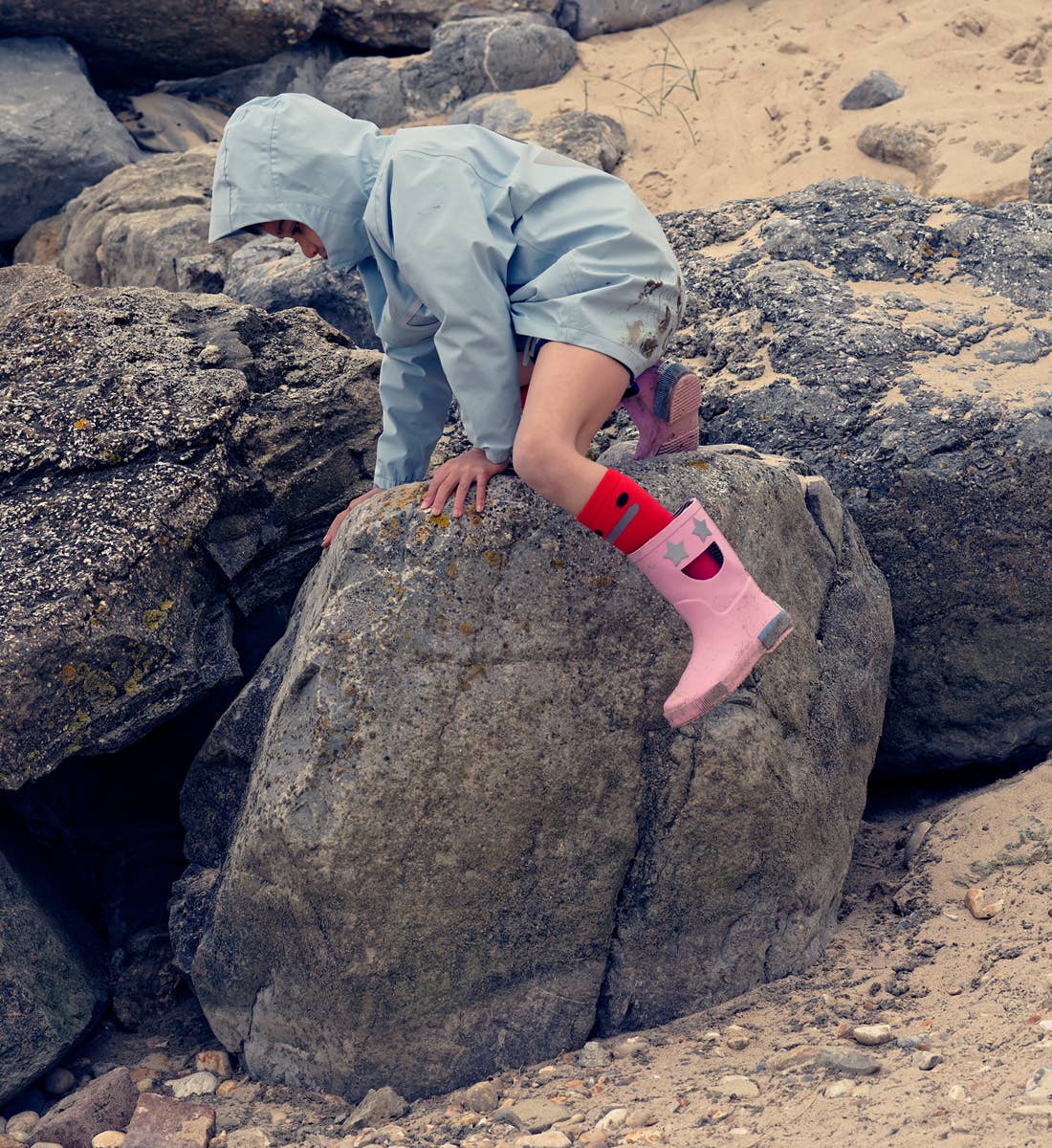 Knee High Socks - Red/Pink
