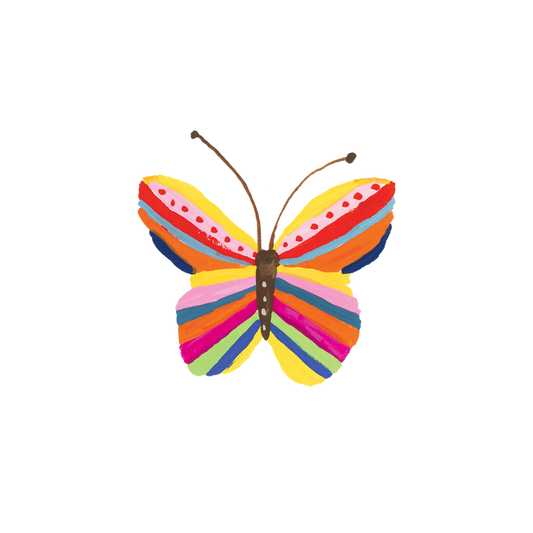 Tattly Rainbow Butterfly Tattoo Pair