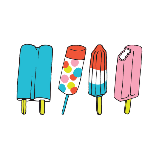 Tattly - Popsicles Tattoo Pair