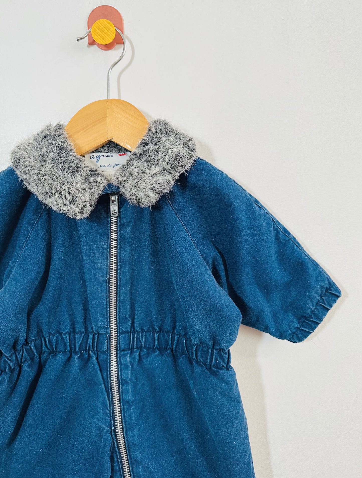 Vintage Agnes B. Denim Bunting / 3M