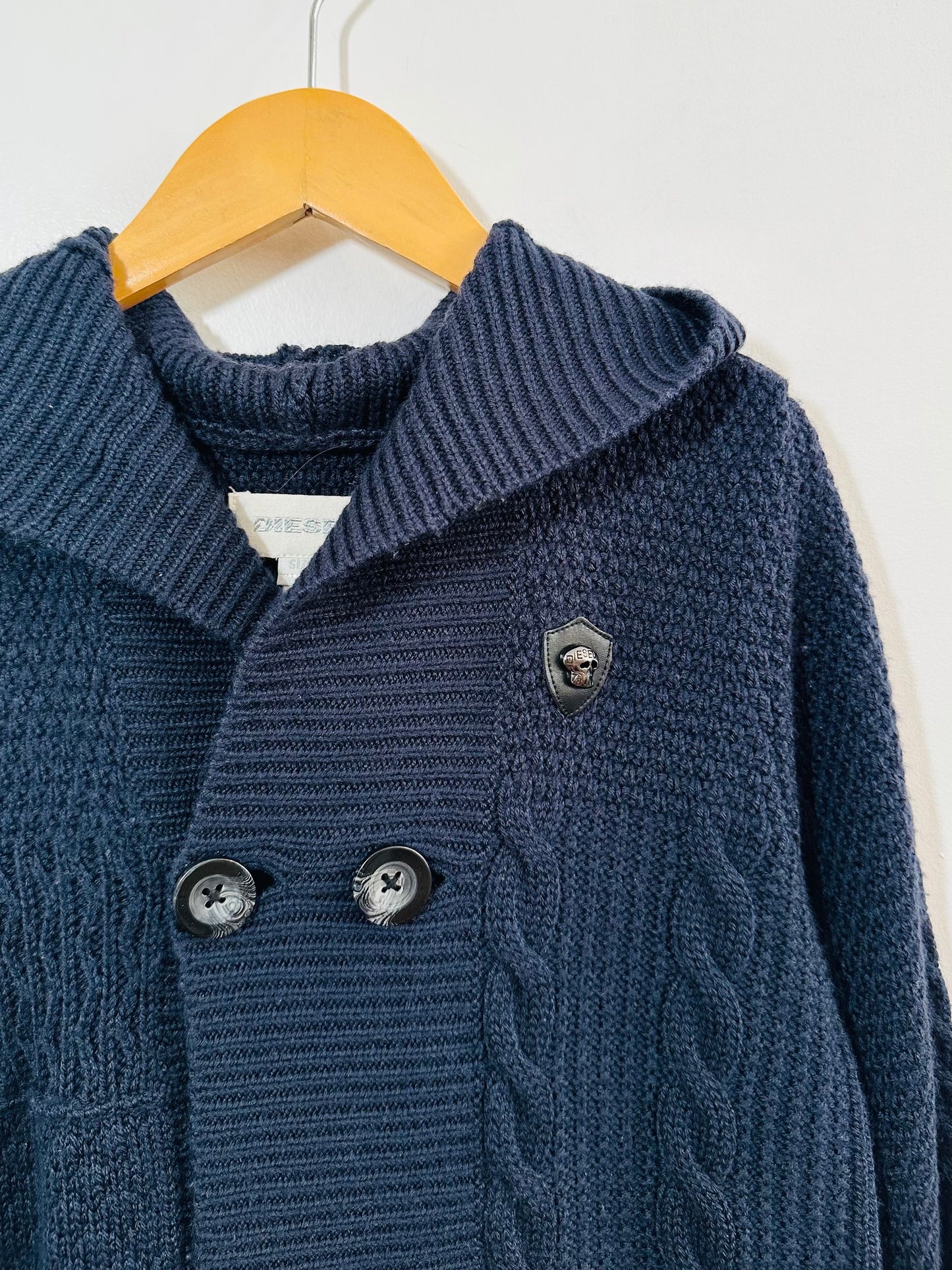 Diesel Double Breasted Hooded Cardigan / 8Y
