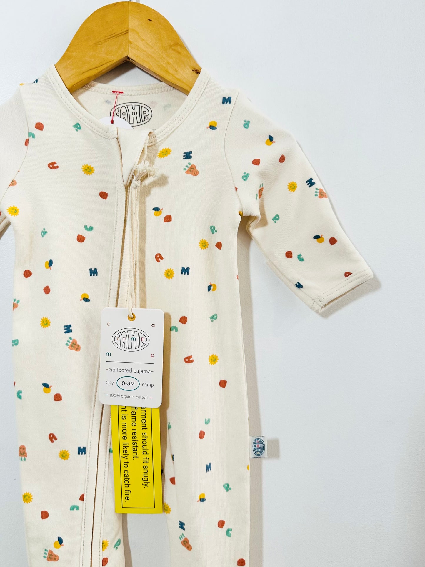 Camp Print Footed Pajama / 0-3M