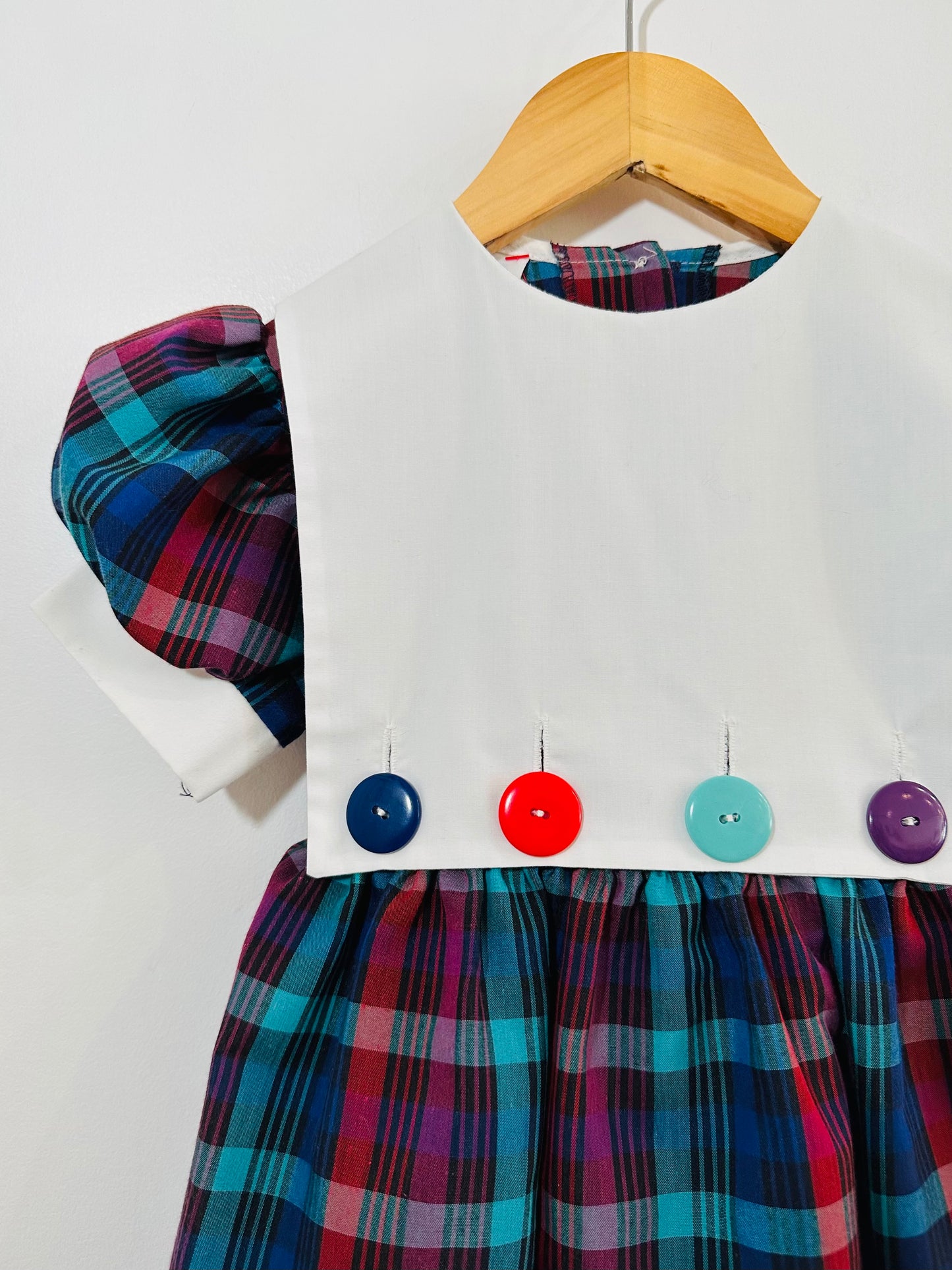 Vintage Puff Sleeve Dress / 4Y