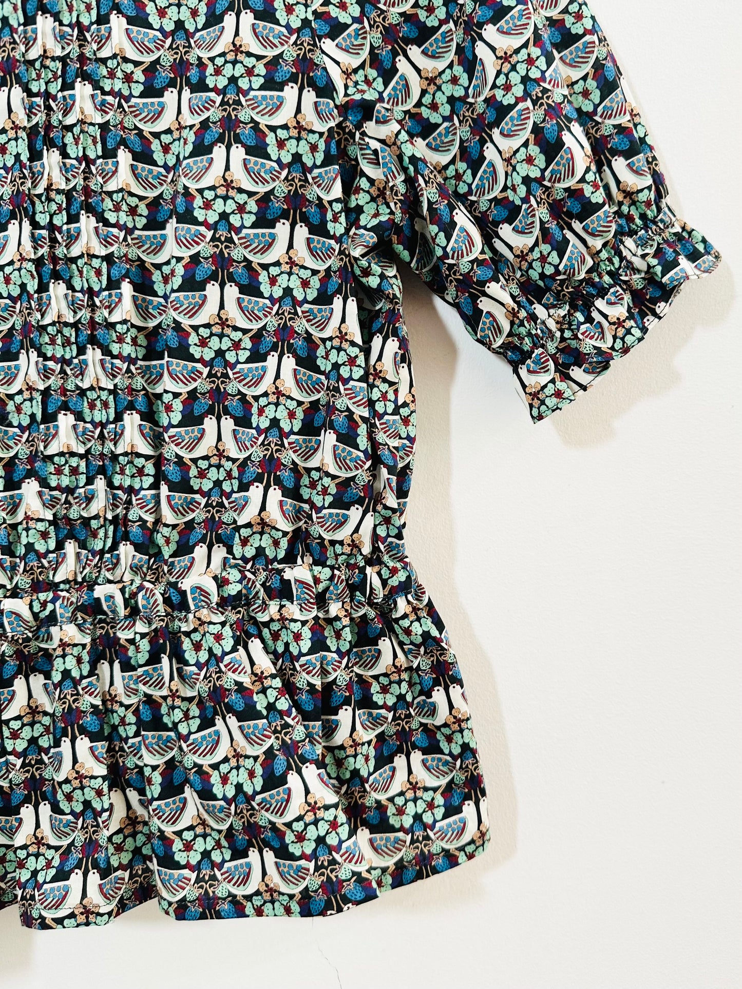 Bonpoint Perched Bird Blouse / 10Y
