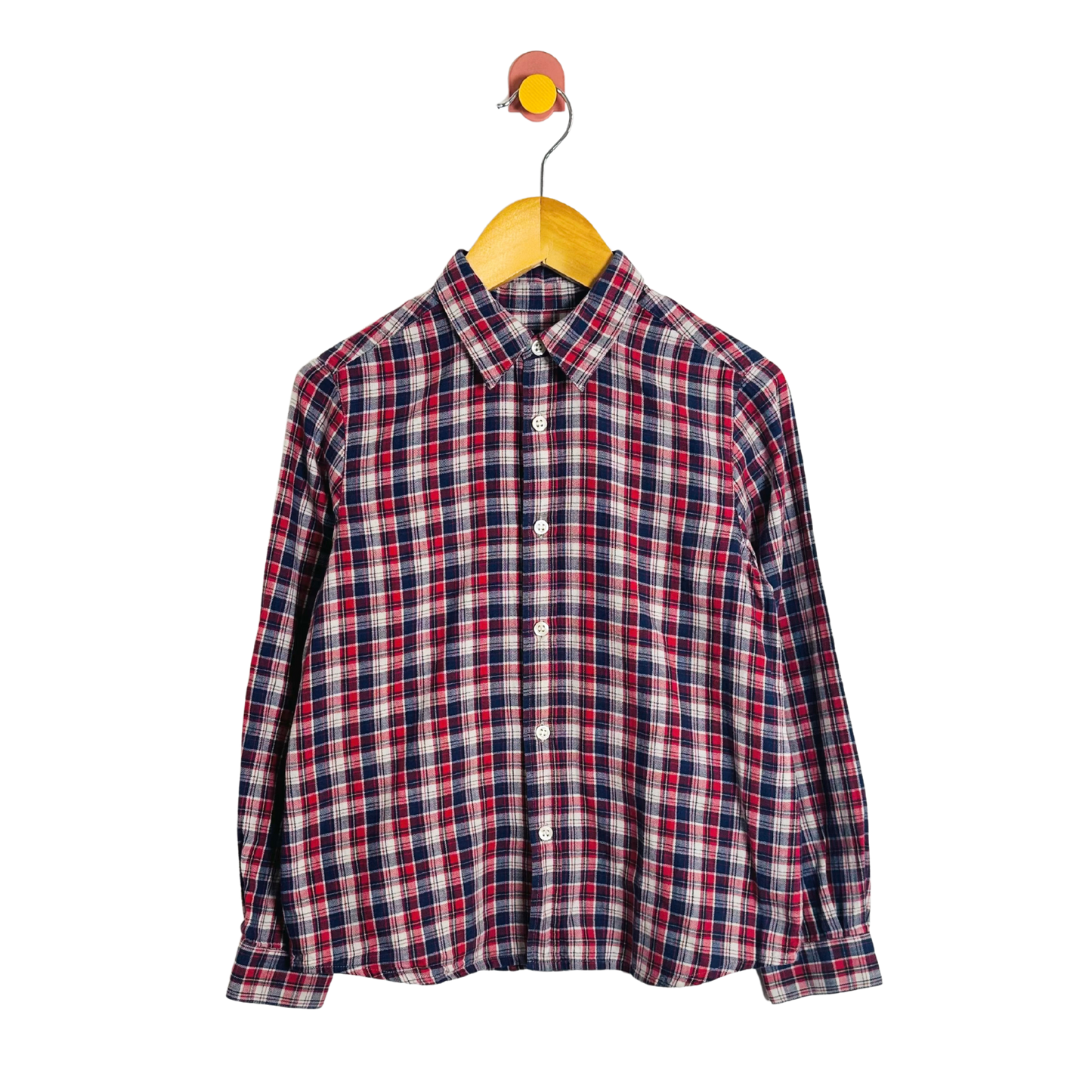 Bonpoint Plaid Button-Up / 8Y