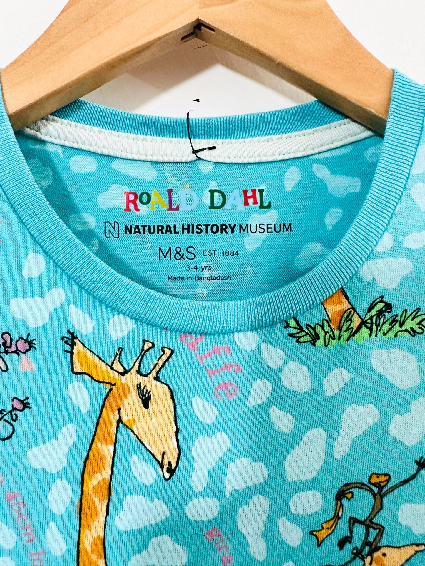 Roald Dahl for Natural History Museum x M&S The Giraffe and the Pelly and Me Dress / 3-4Y