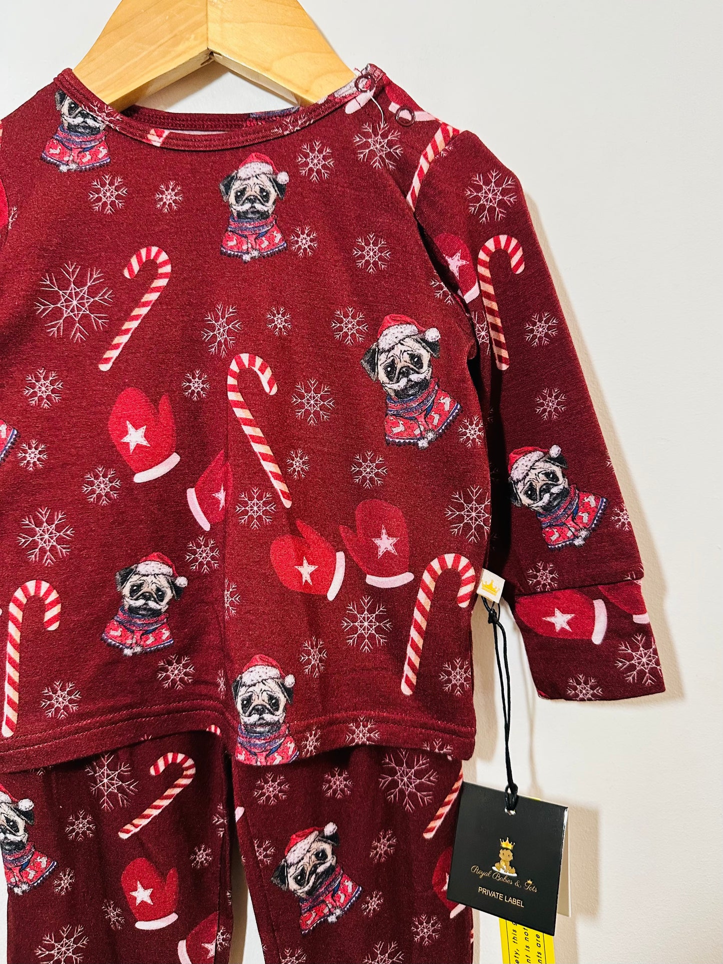 Royal Babies & Tots Holiday Pug Pajamas