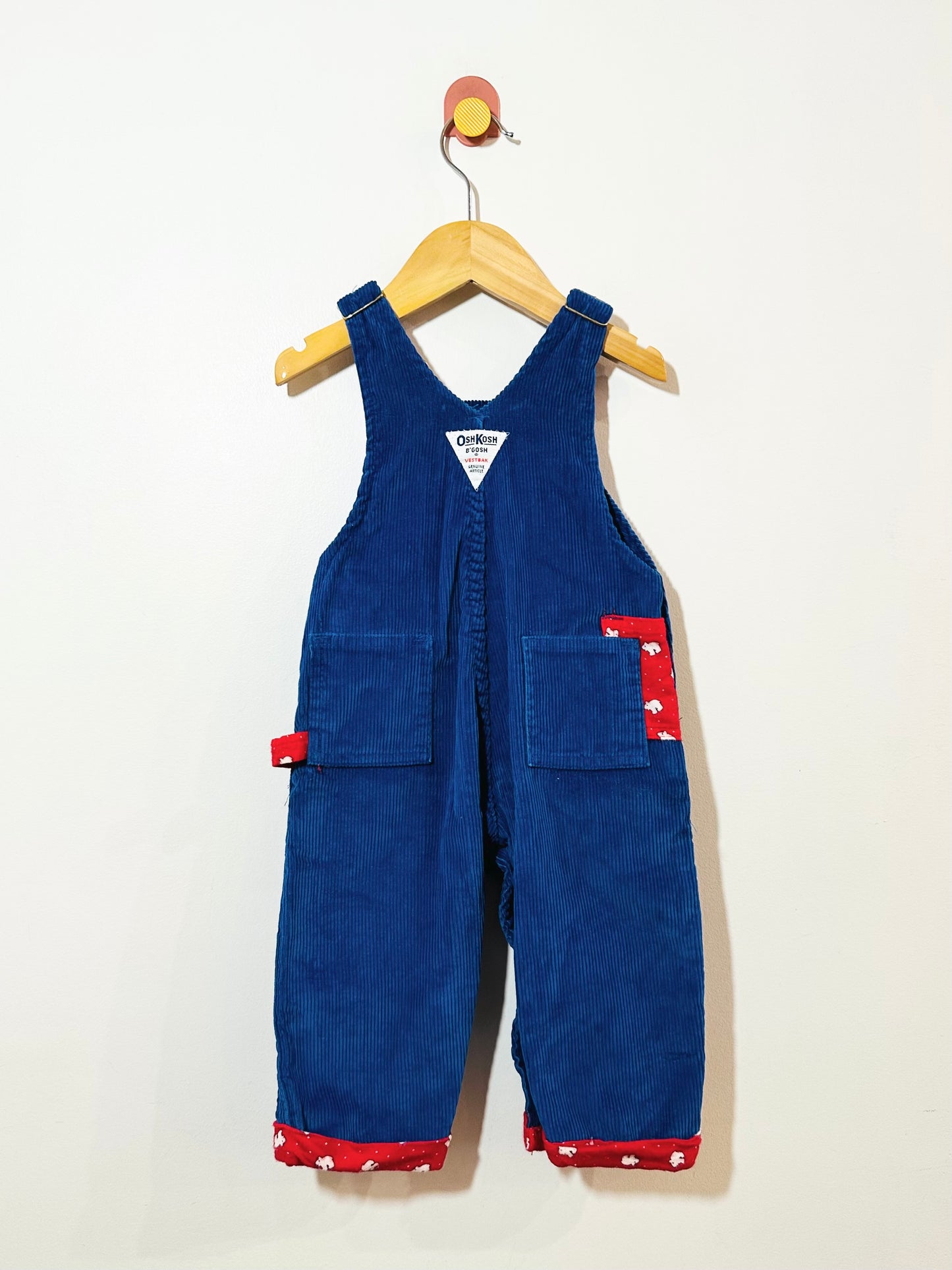 Vintage OshKosh Polar Bear Overalls / 12M
