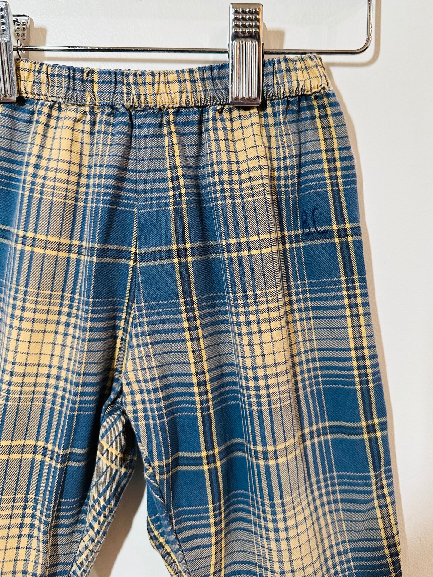 Bobo Choses Plaid Pants / 6-12M
