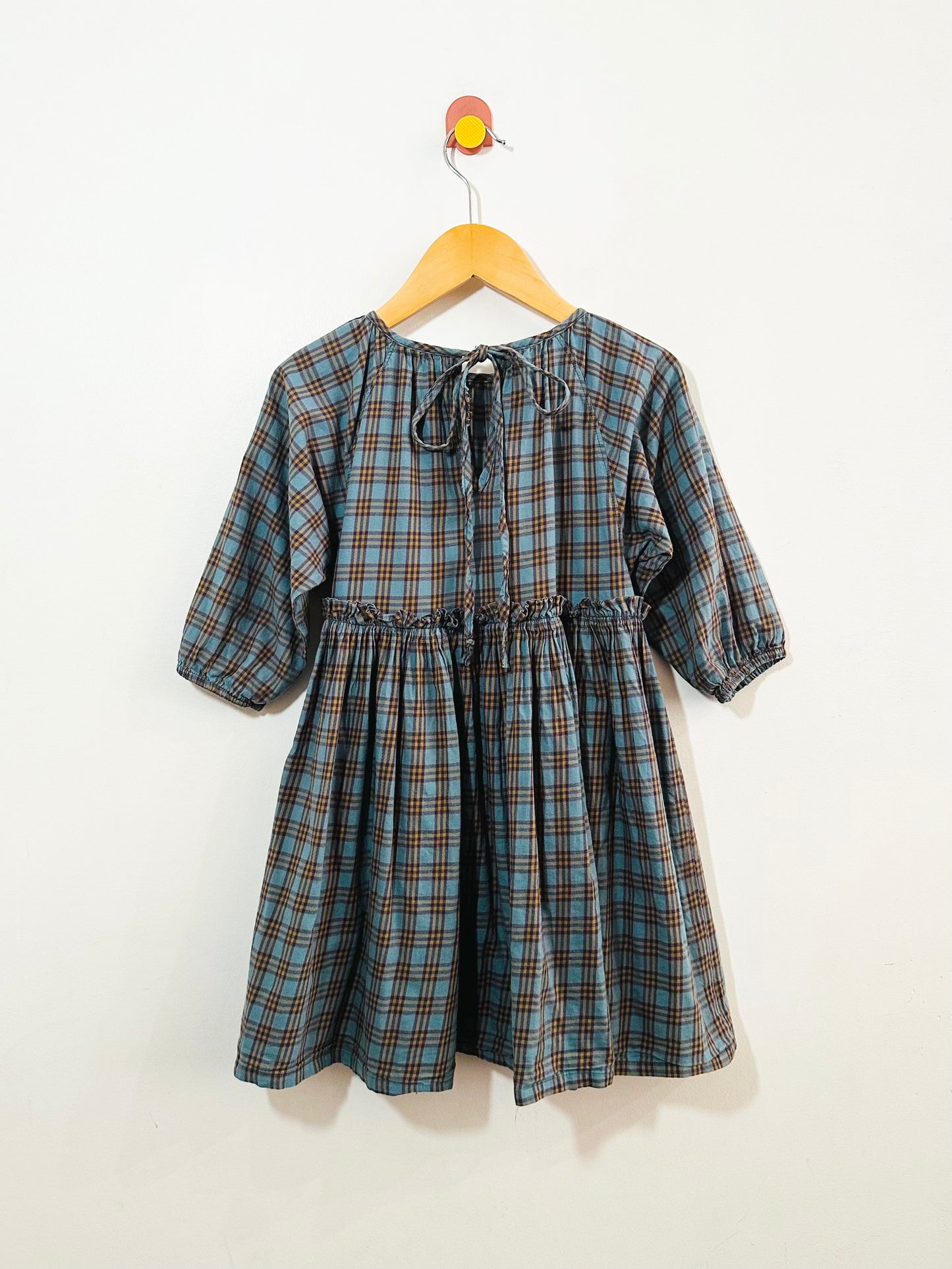 Mabo Plaid Twirl Dress / 7Y
