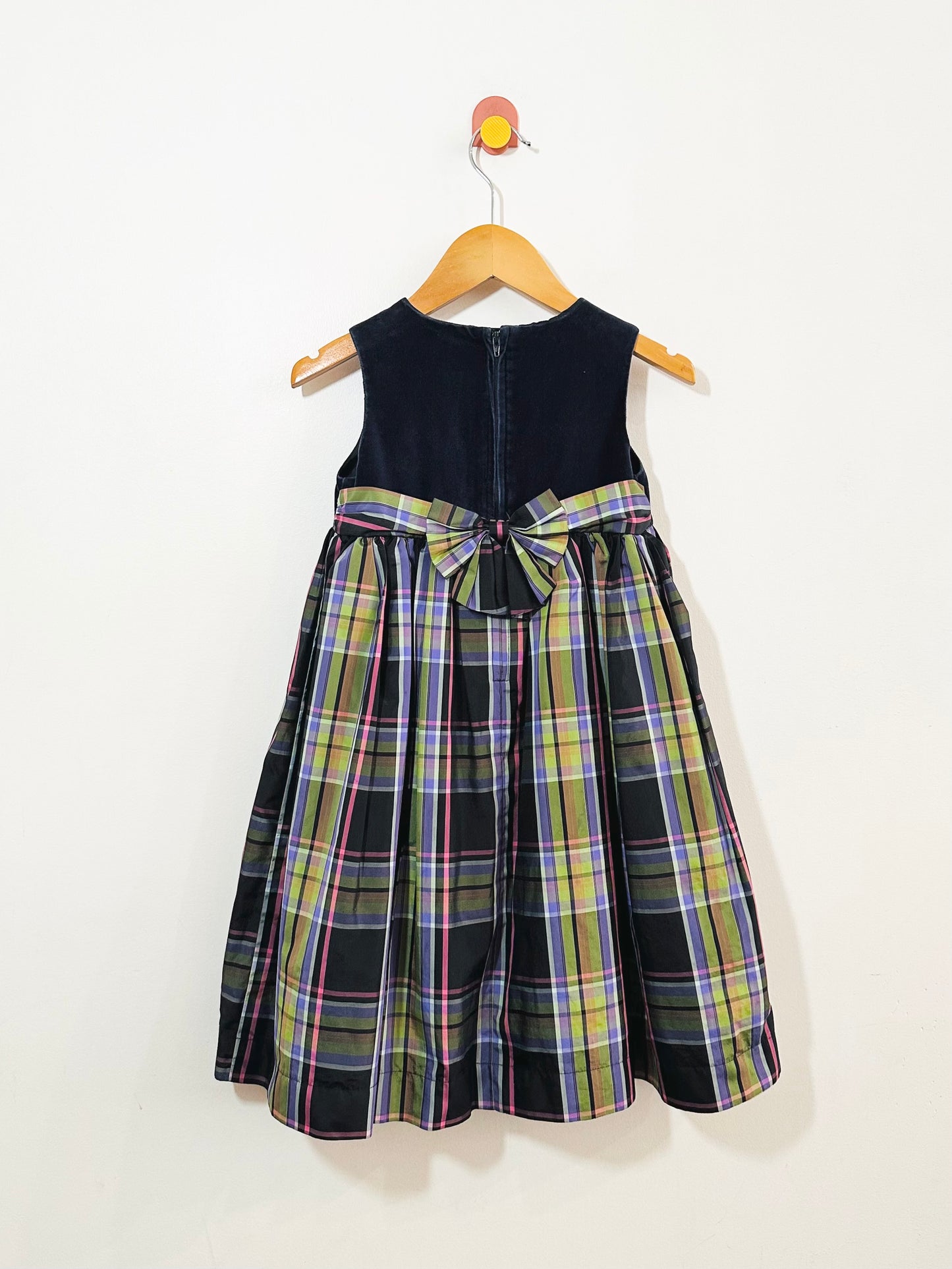 Gap Velvet & Plaid Dress / 5Y