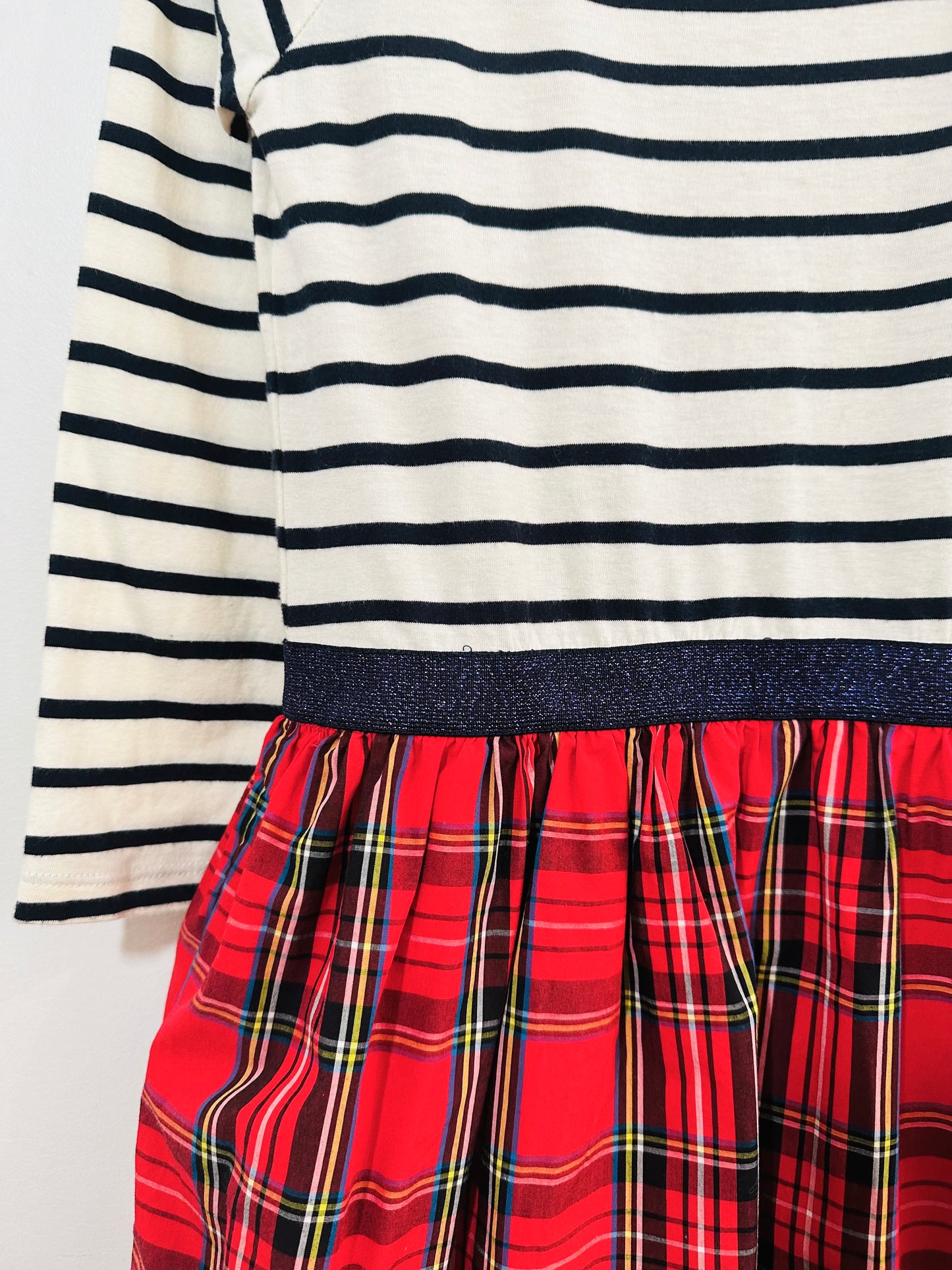 Crewcuts Combo Holiday Dress / 6-7Y