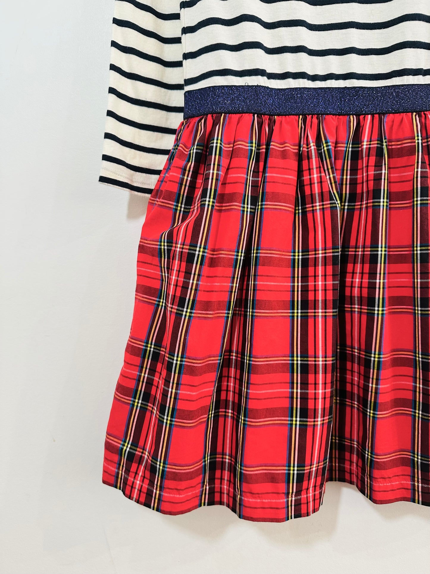 Crewcuts Combo Holiday Dress / 6-7Y
