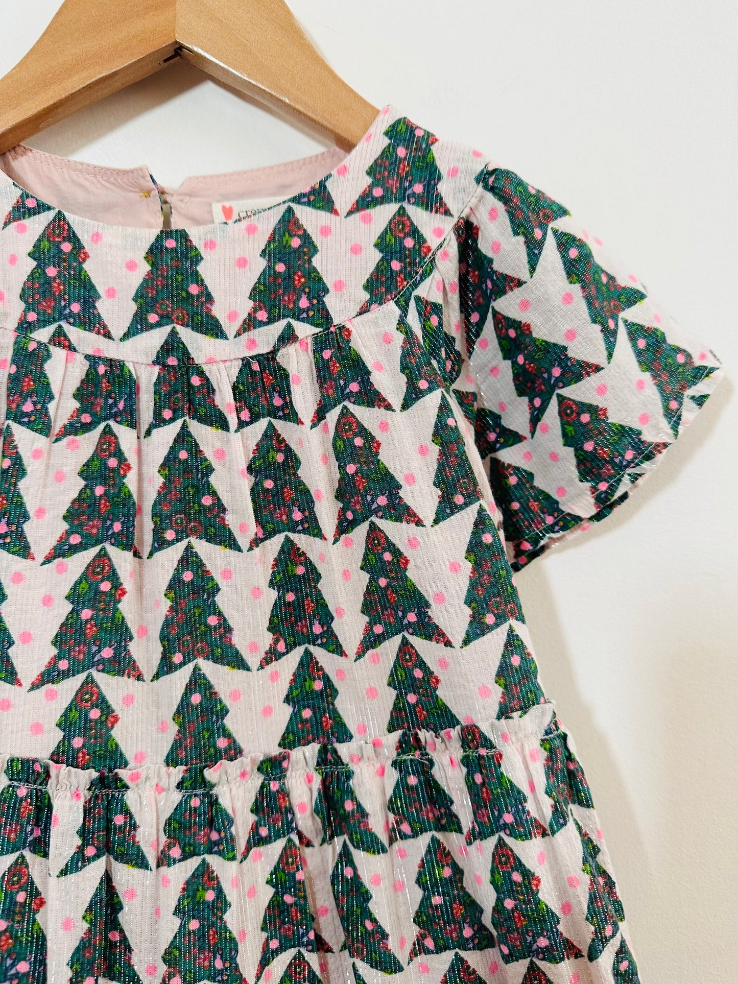 Crewcuts Christmas Tree Dress / 3Y