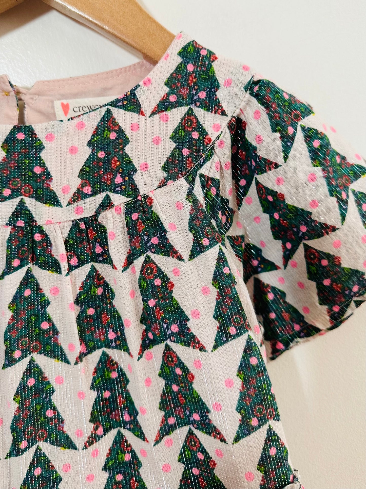 Crewcuts Christmas Tree Dress / 3Y