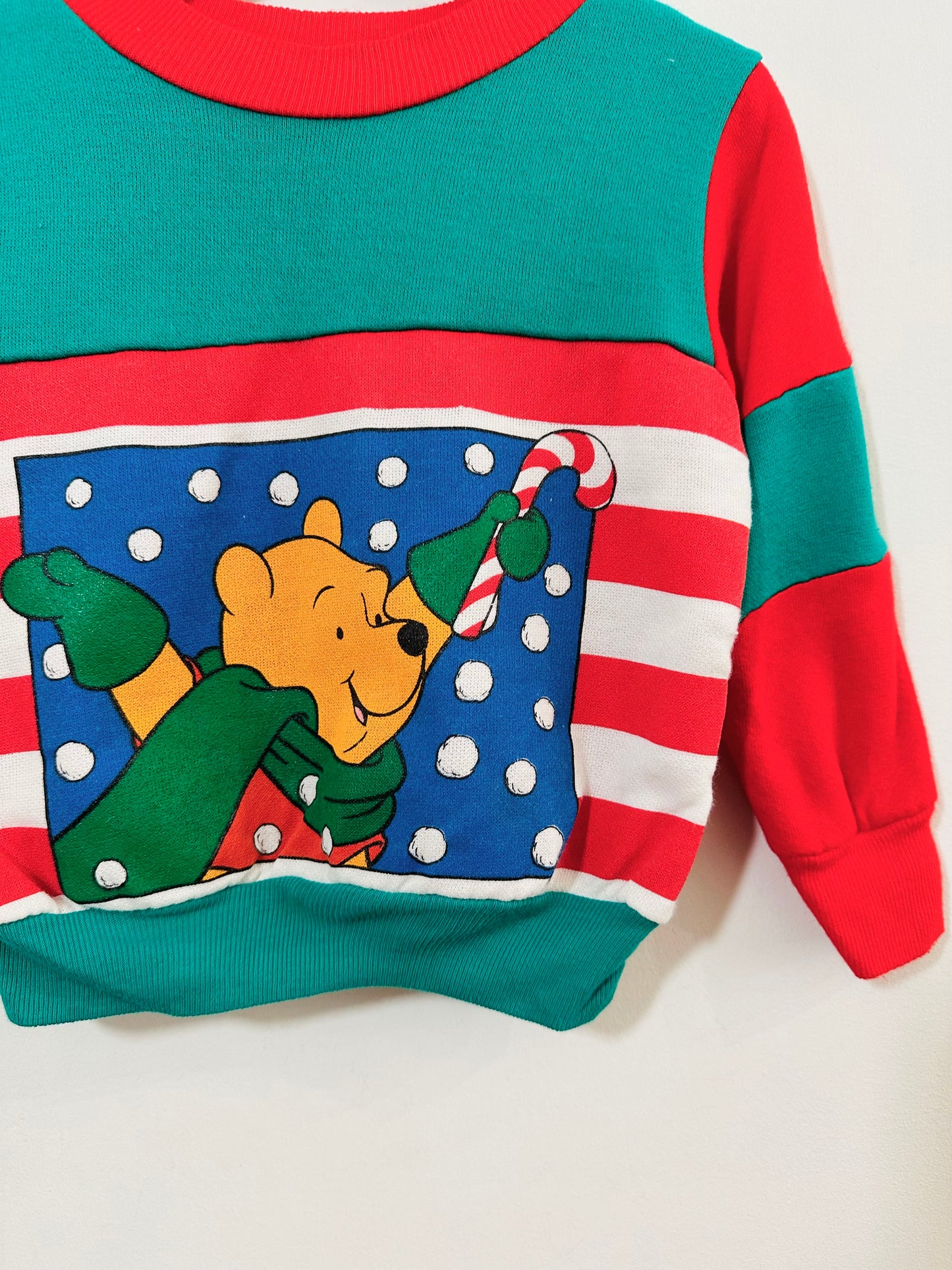Vintage Sears Holiday Pooh Sweatshirt / 18-24M