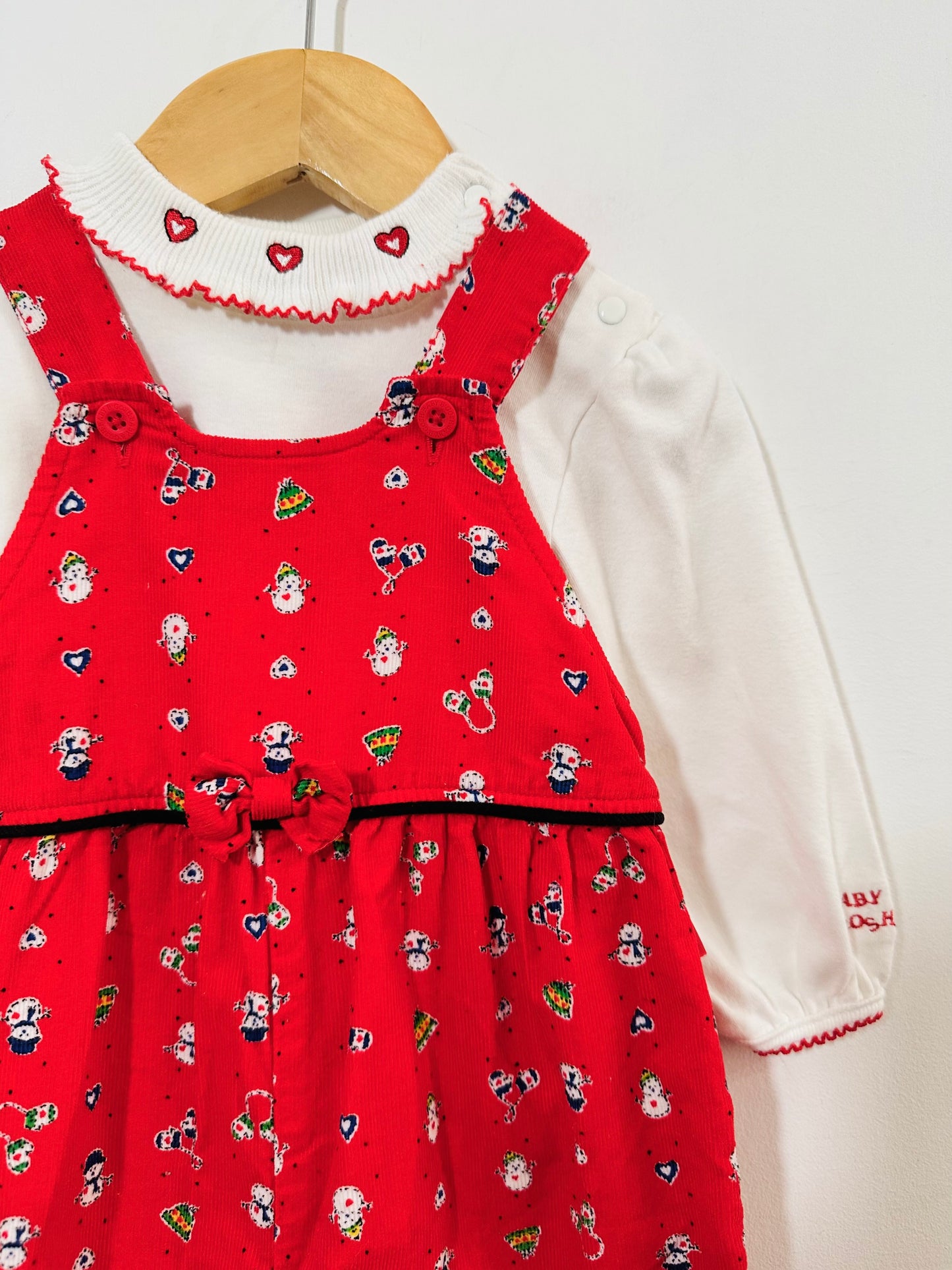 Vintage OshKosh Snowman Overall set / 6-9M