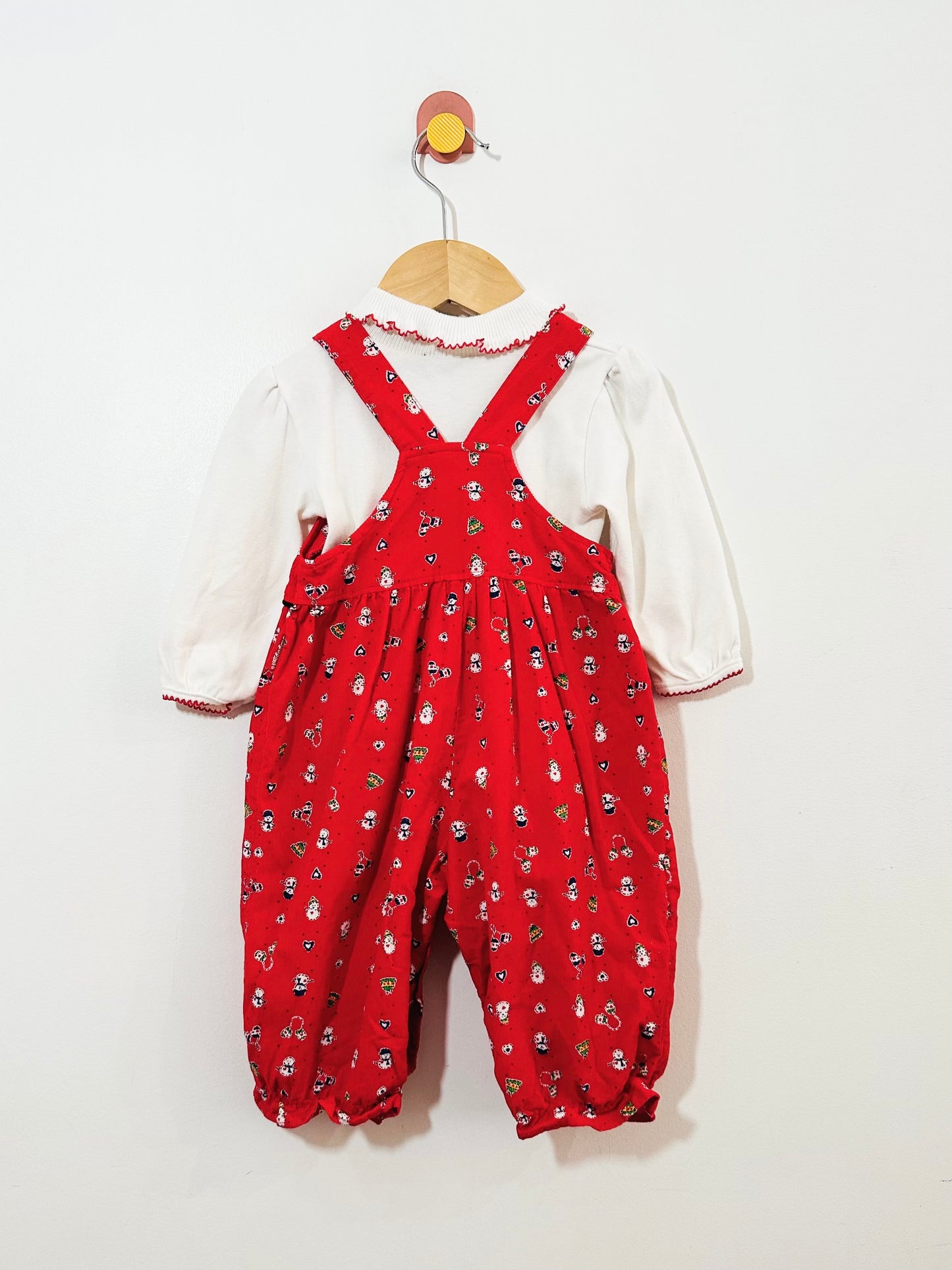 Vintage OshKosh Snowman Overall set / 6-9M