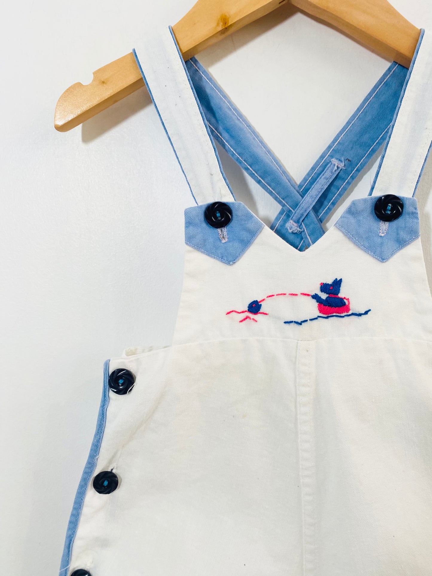 embroidered shortalls / 12M