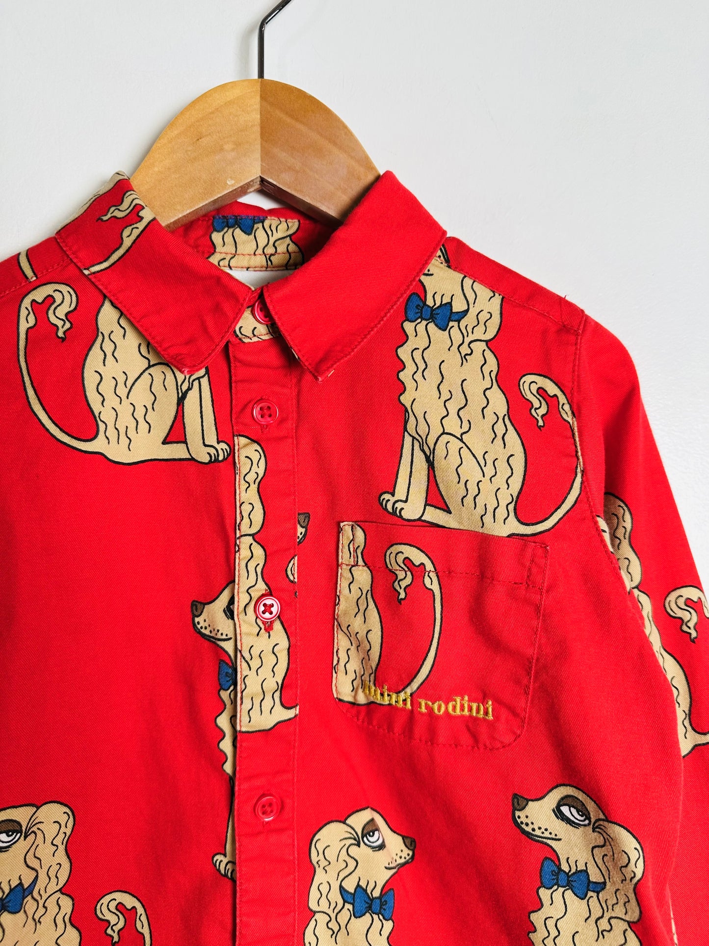 Mini Rodini Spaniel Button-up / 1.5-3Y