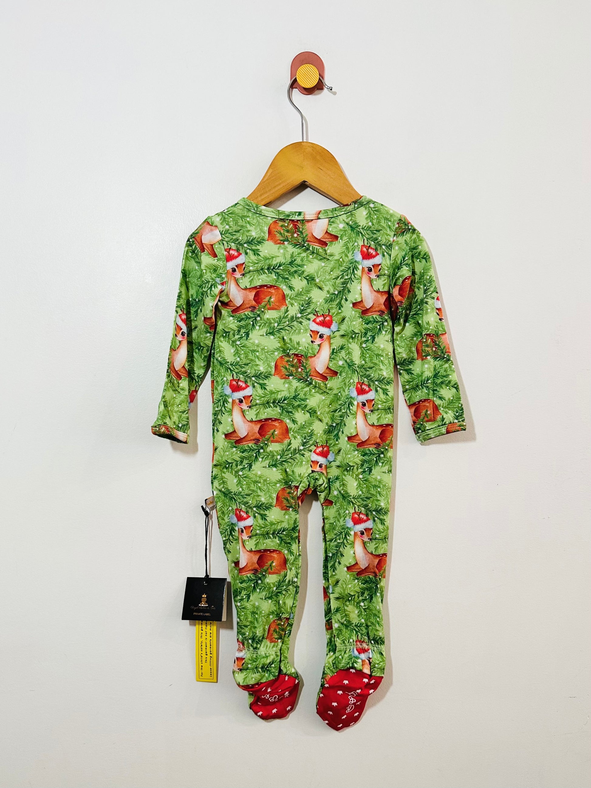 Holiday Santa Fawn Pajamas