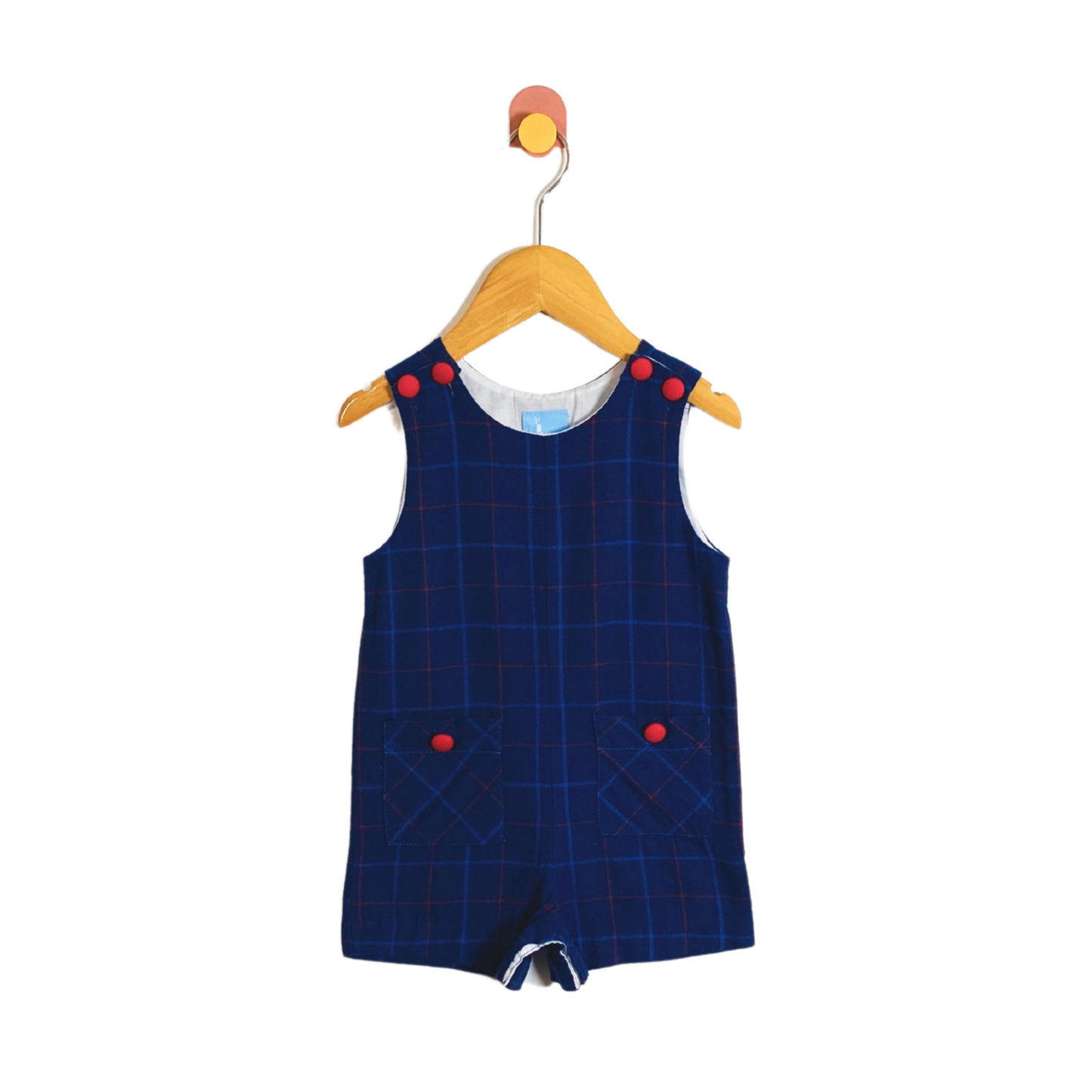 Bella Bliss Plaid Romper / 6M