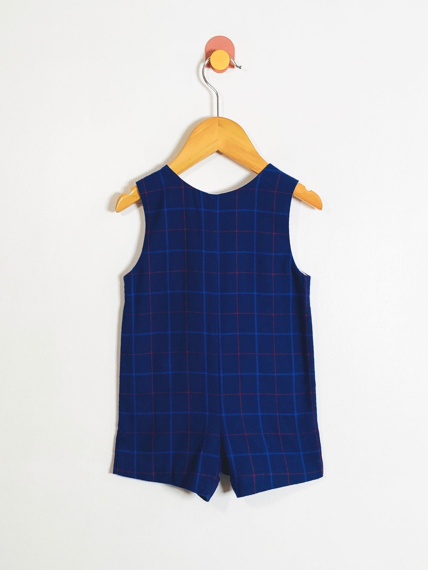 Bella Bliss Plaid Romper / 6M