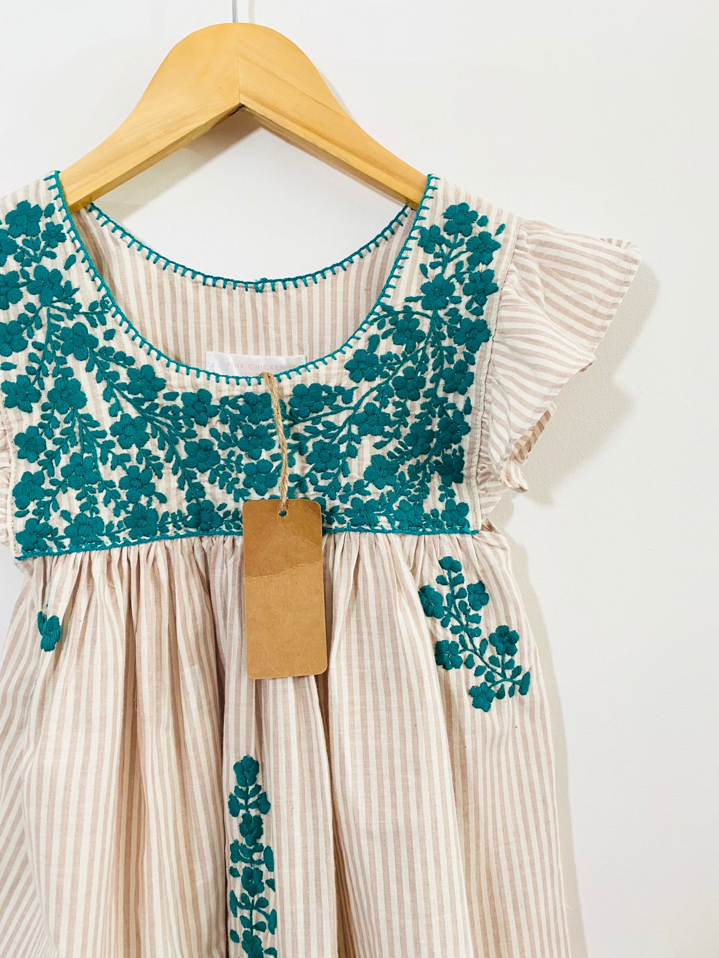 embroidered dress / 8Y