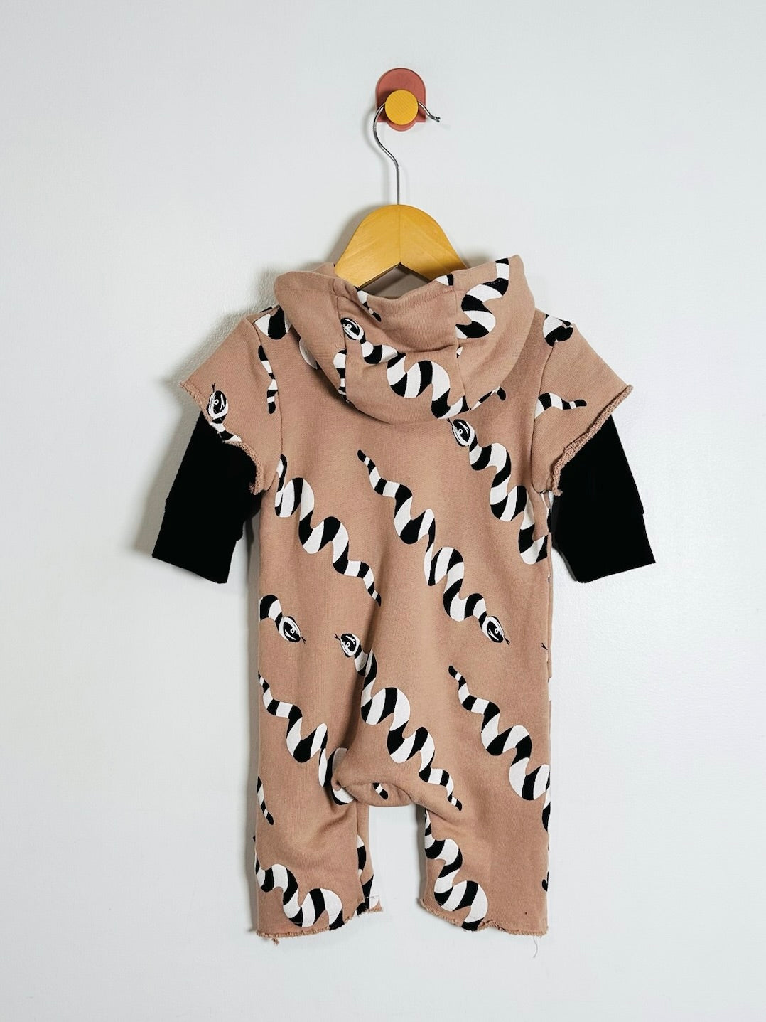 Nununu Stripey Snakes Playsuit / 0-3M