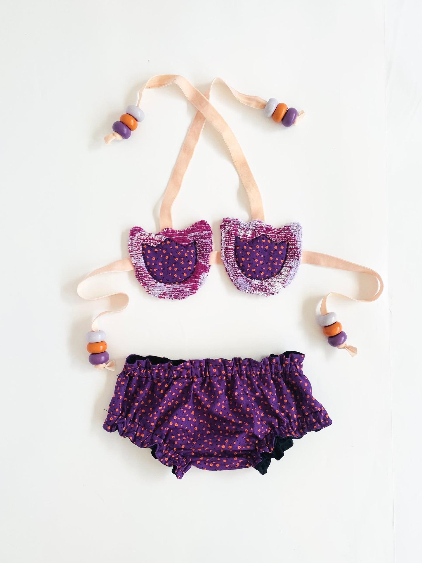 SAJ handmade tuilp “land-kini” set / 12-24M