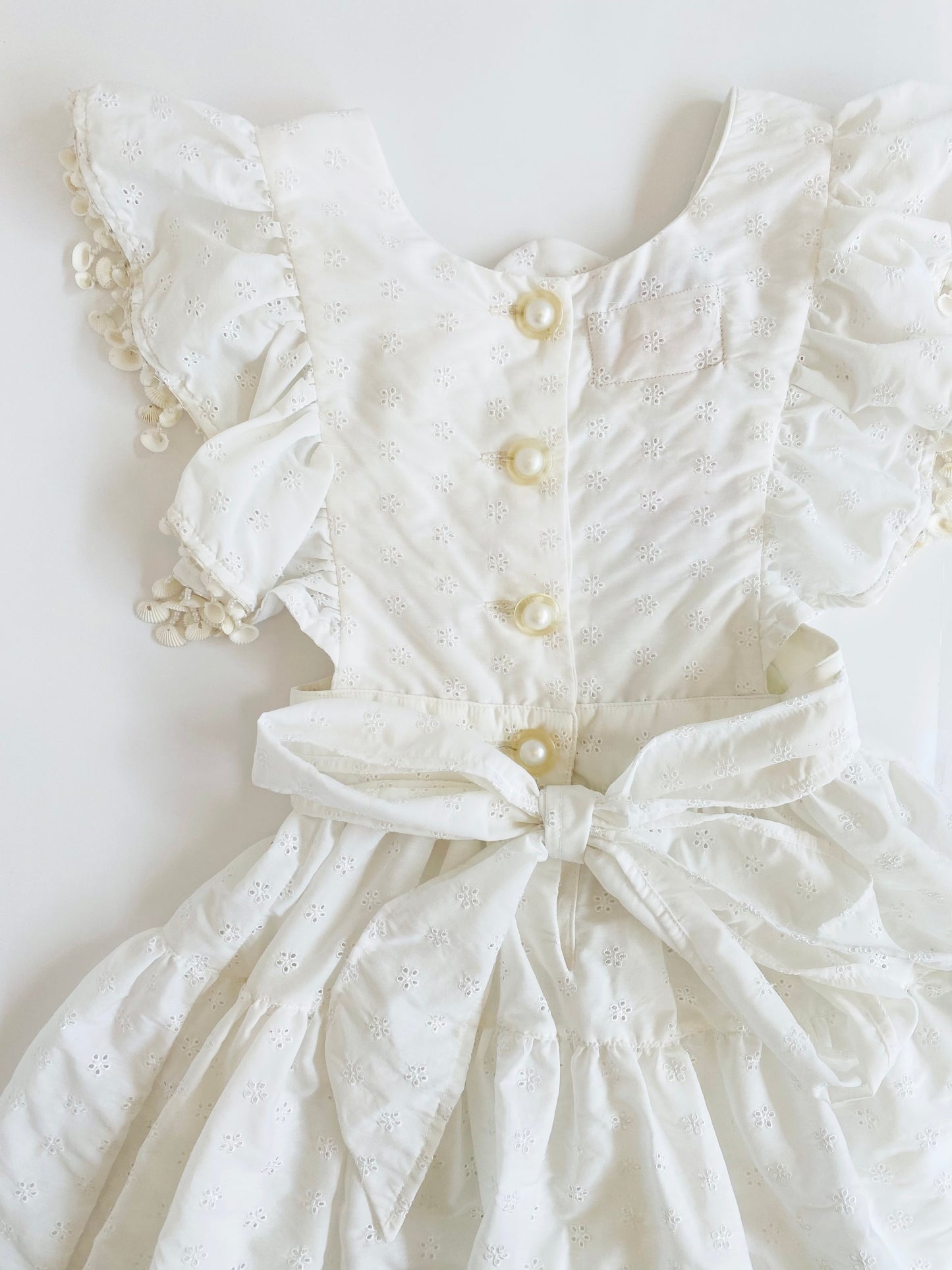 eyelet shell dress / 6-7Y