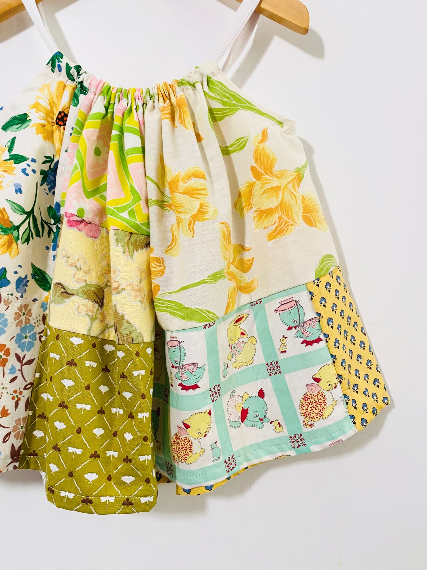 patchwork swing dress / 2Y