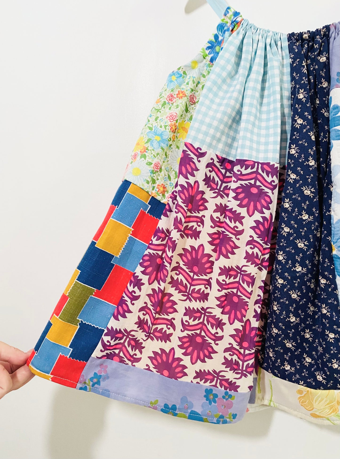 patchwork swing dress / 4Y