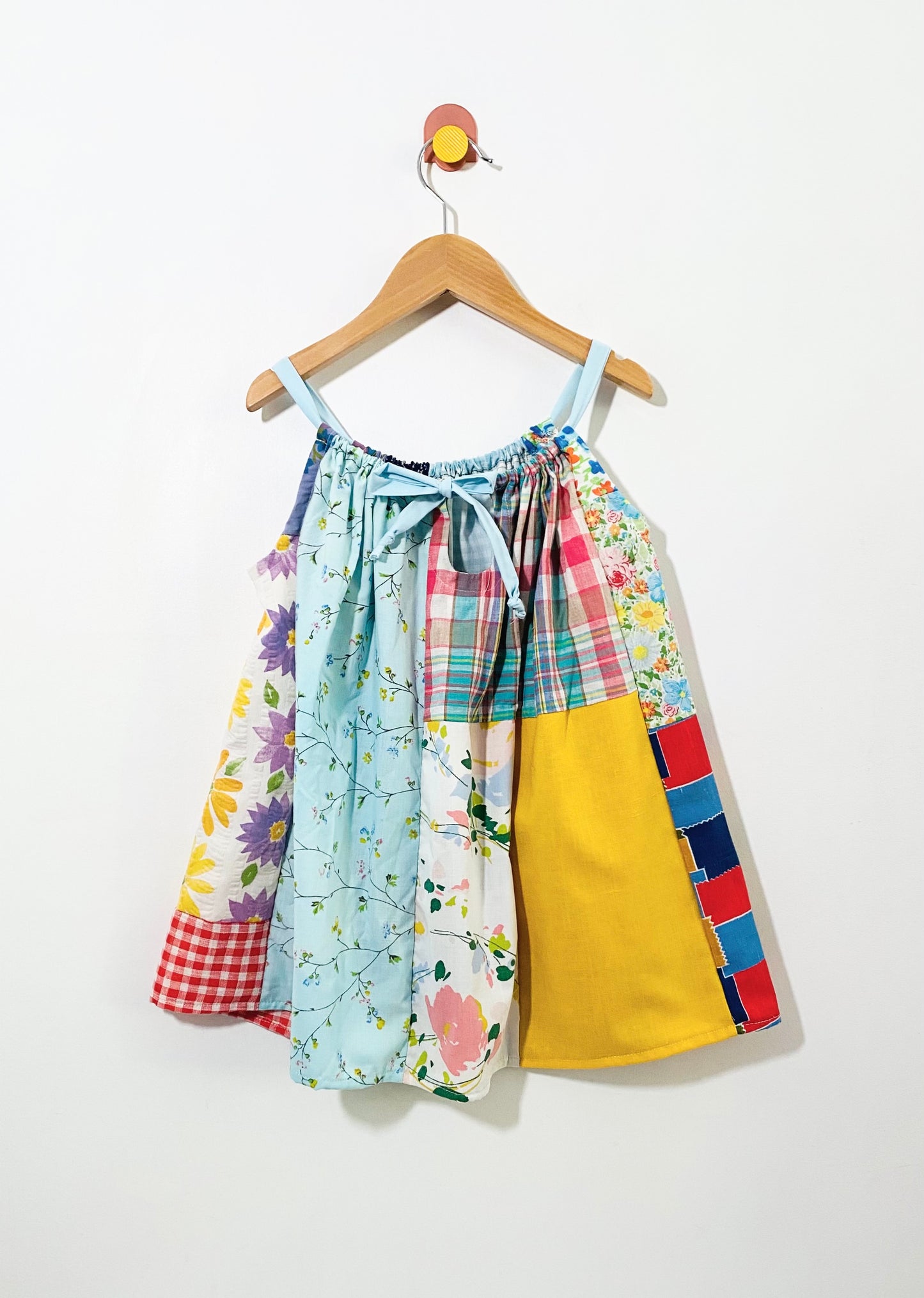 patchwork swing dress / 4Y