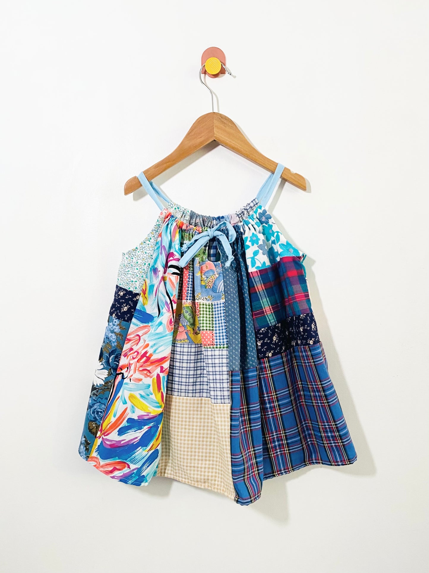 patchwork swing dress / 4Y