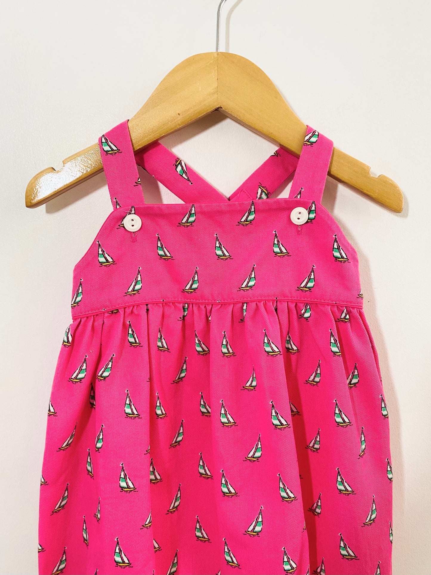 sailboat romper / 6M