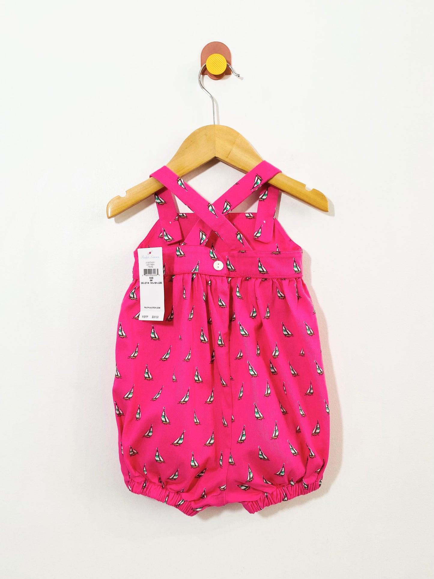 sailboat romper / 6M