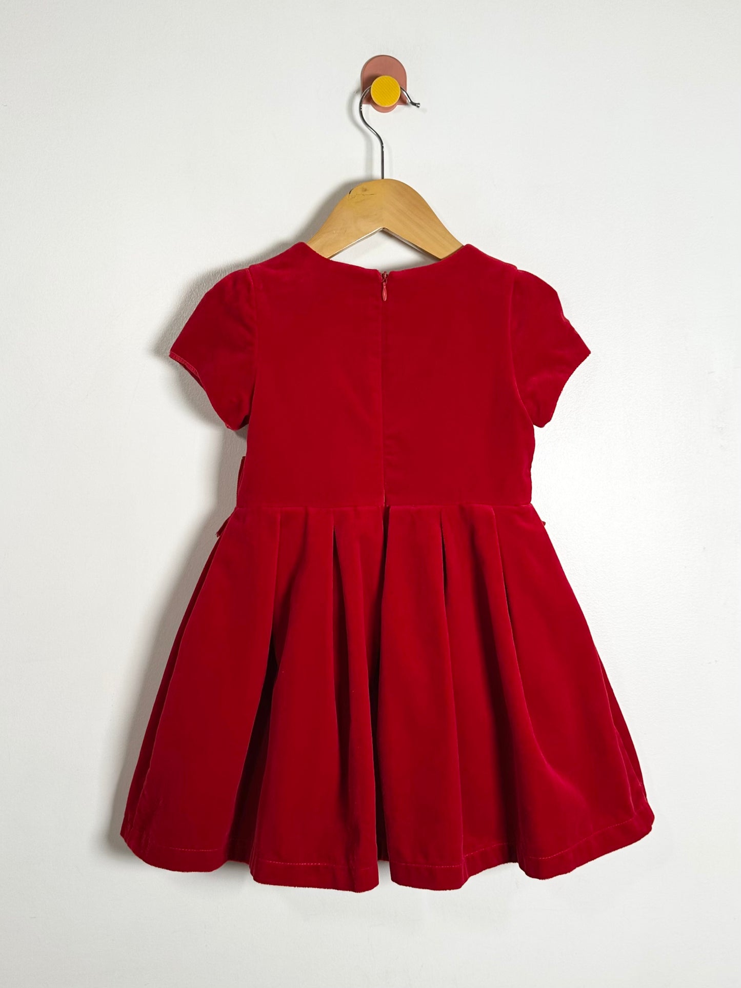 Balloon Chic Velvet Bow Dress / 4Y